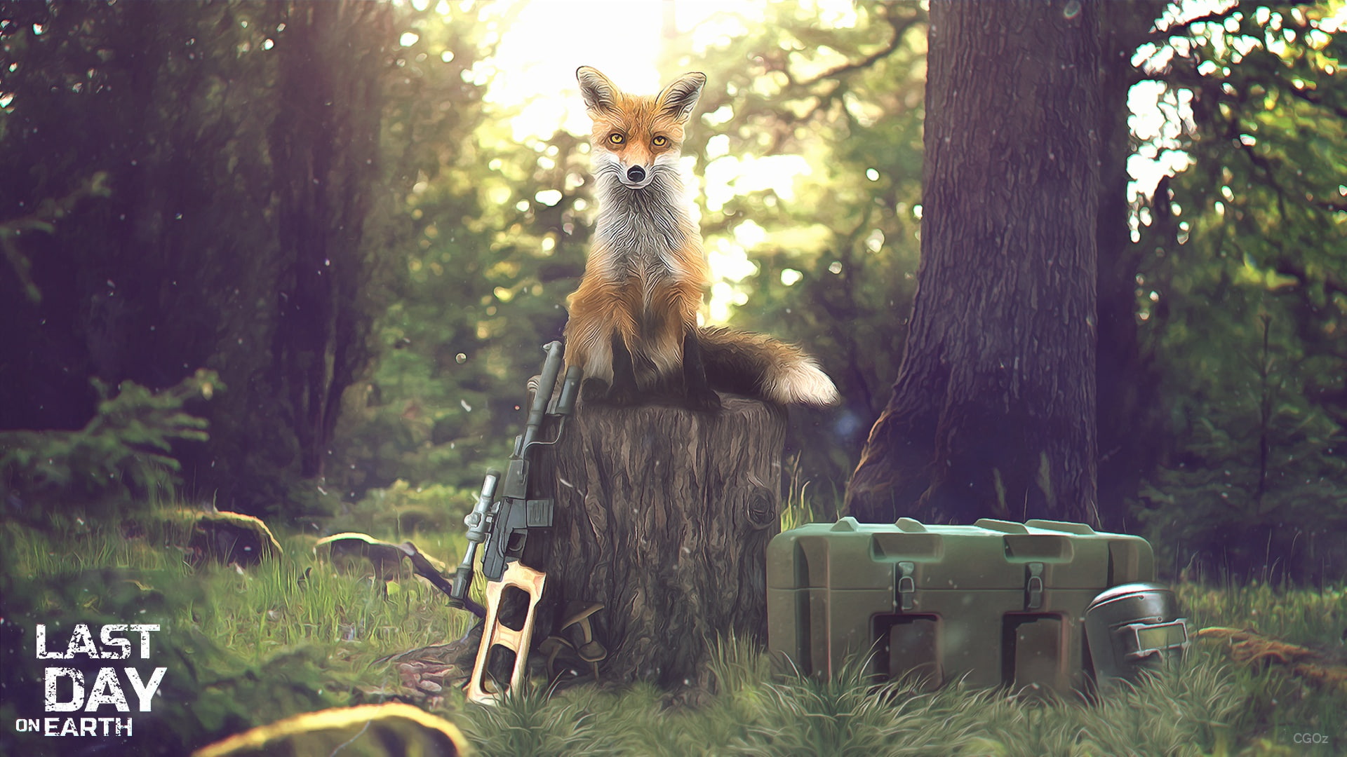 Weapons, Survival, Gun, Zombies, Mask, Last Day on Earth, Forest, Apocalypse, Fox, Box, 1080P, HD Wallpaper