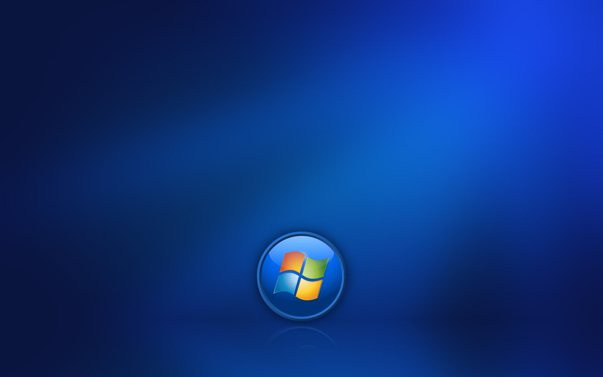 1080P, Microsoft Windows, blue background, gradient, minimalism, logo, HD Wallpaper