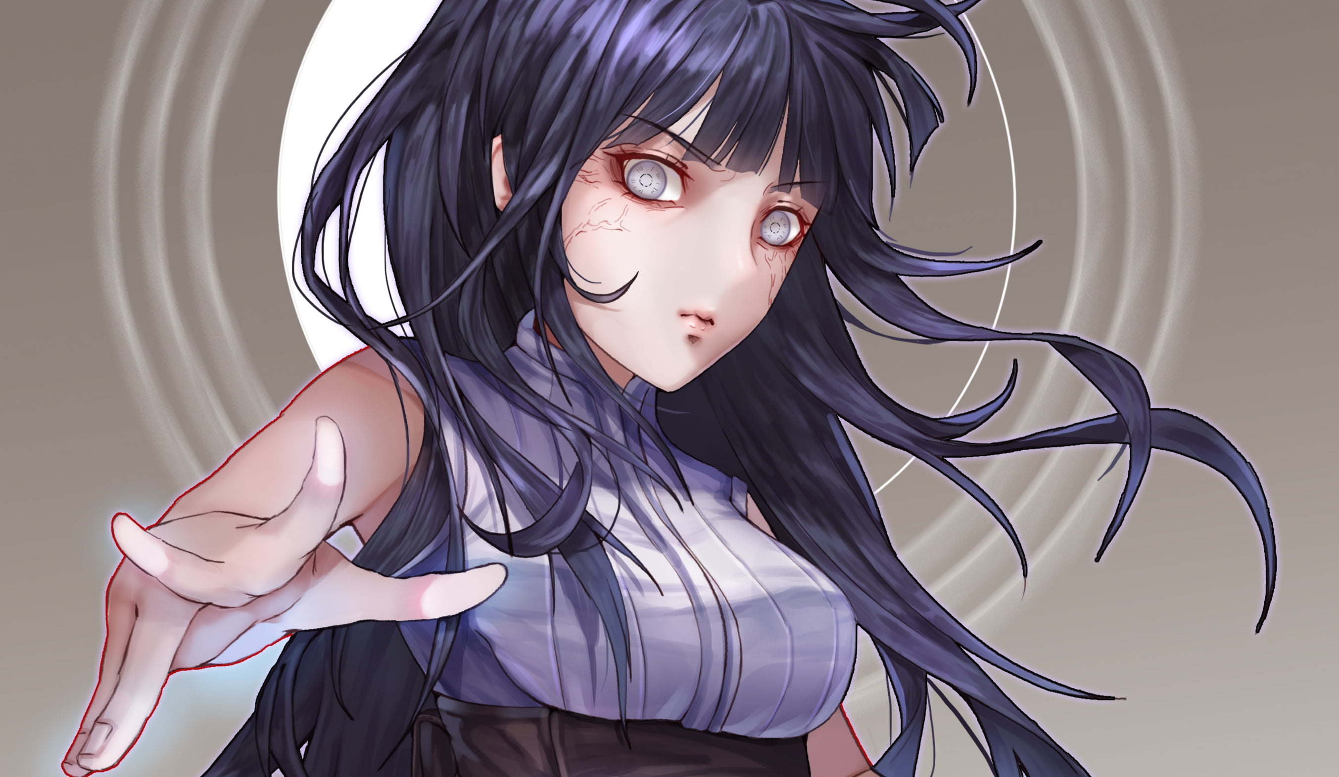 2K, Hinata Hyūga, Naruto, HD Wallpaper