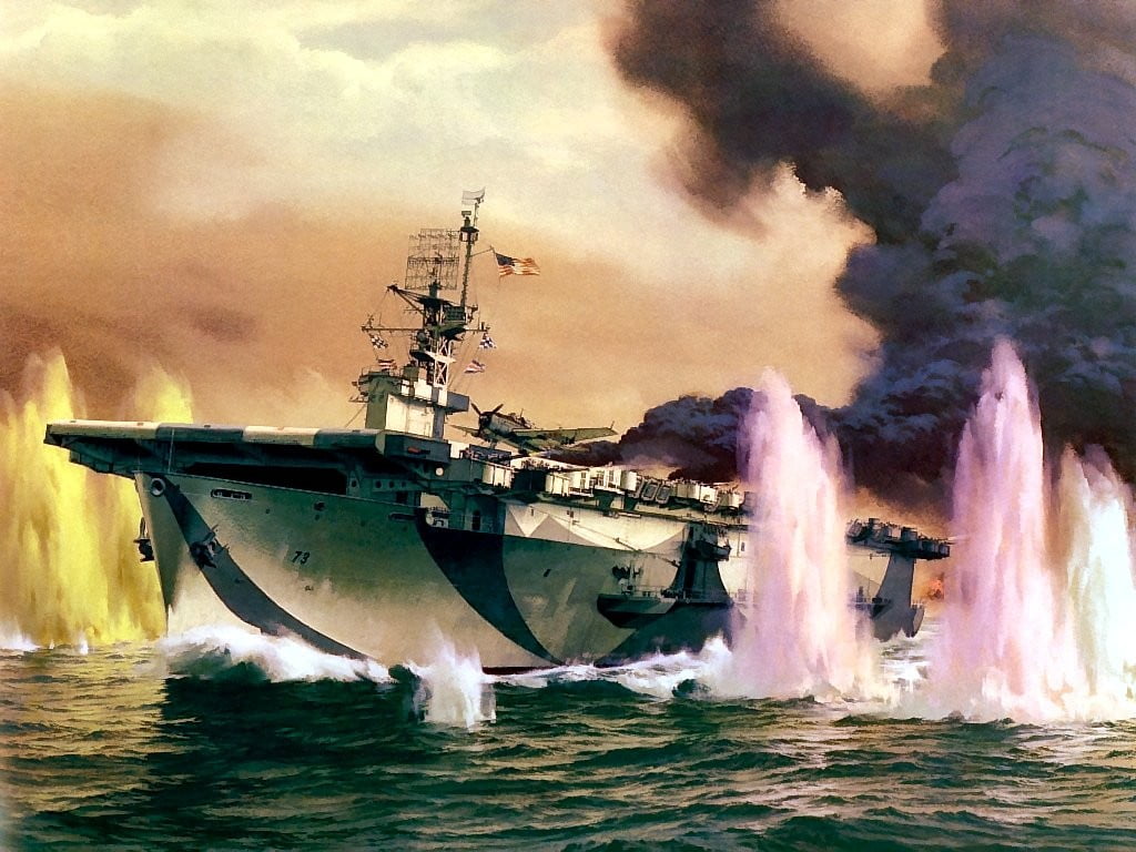 travel, water, sky, beauty in nature, nautical vessel, no people, smoke, mode of transportation, military, painting, power in nature, aircraft, 480P, smoke - physical structure, HD Wallpaper