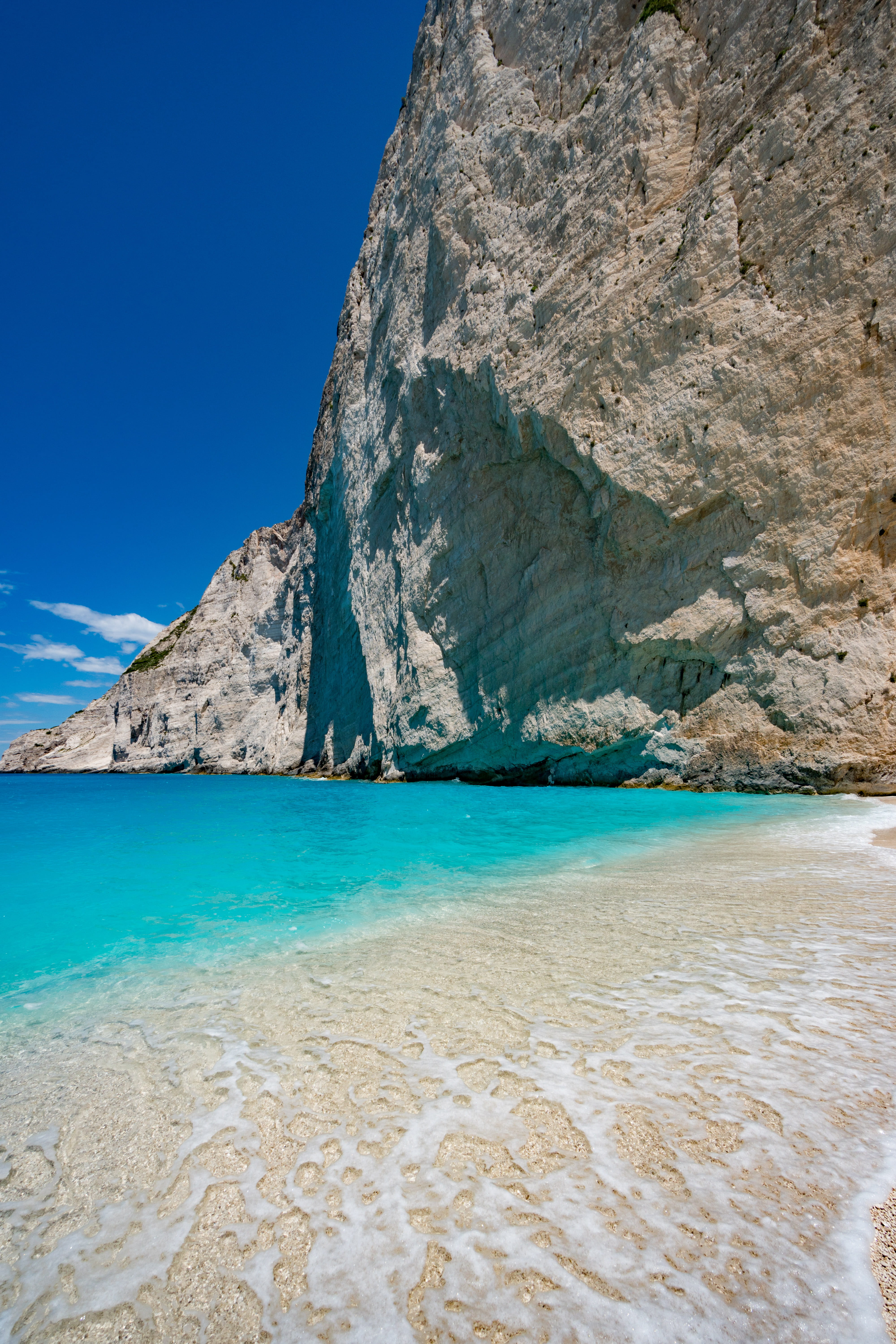 no people, land, tranquil scene, rock formation, 5K, rock - object, greece, zakynthos, ocean, scenics - nature, golden sand, water, eroded, tropical, rock, Phone HD Wallpaper