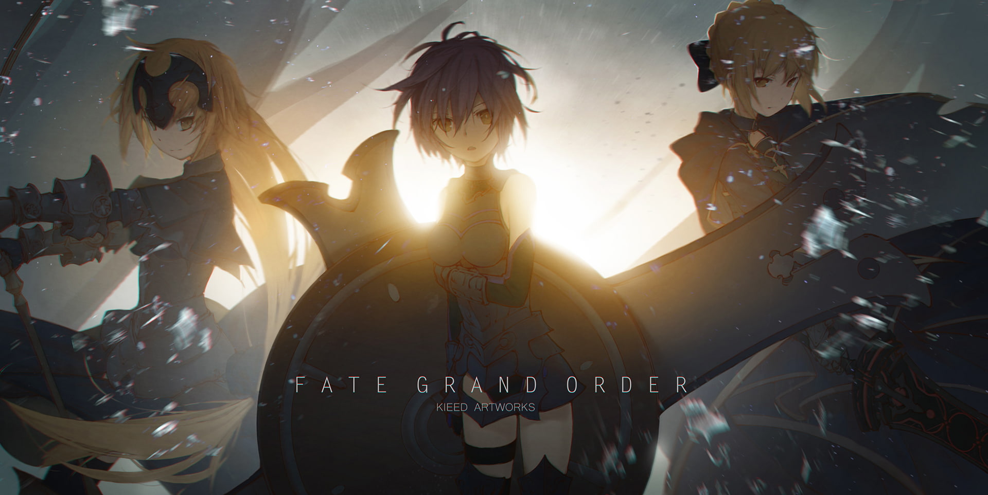 FateApocrypha, Saber, Mashu Kyrielight, FateStay Night, Shielder (FateGrand Order), 1080P, anime girls, Ruler (FateApocrypha), FateGrand Order, Fate Series, HD Wallpaper
