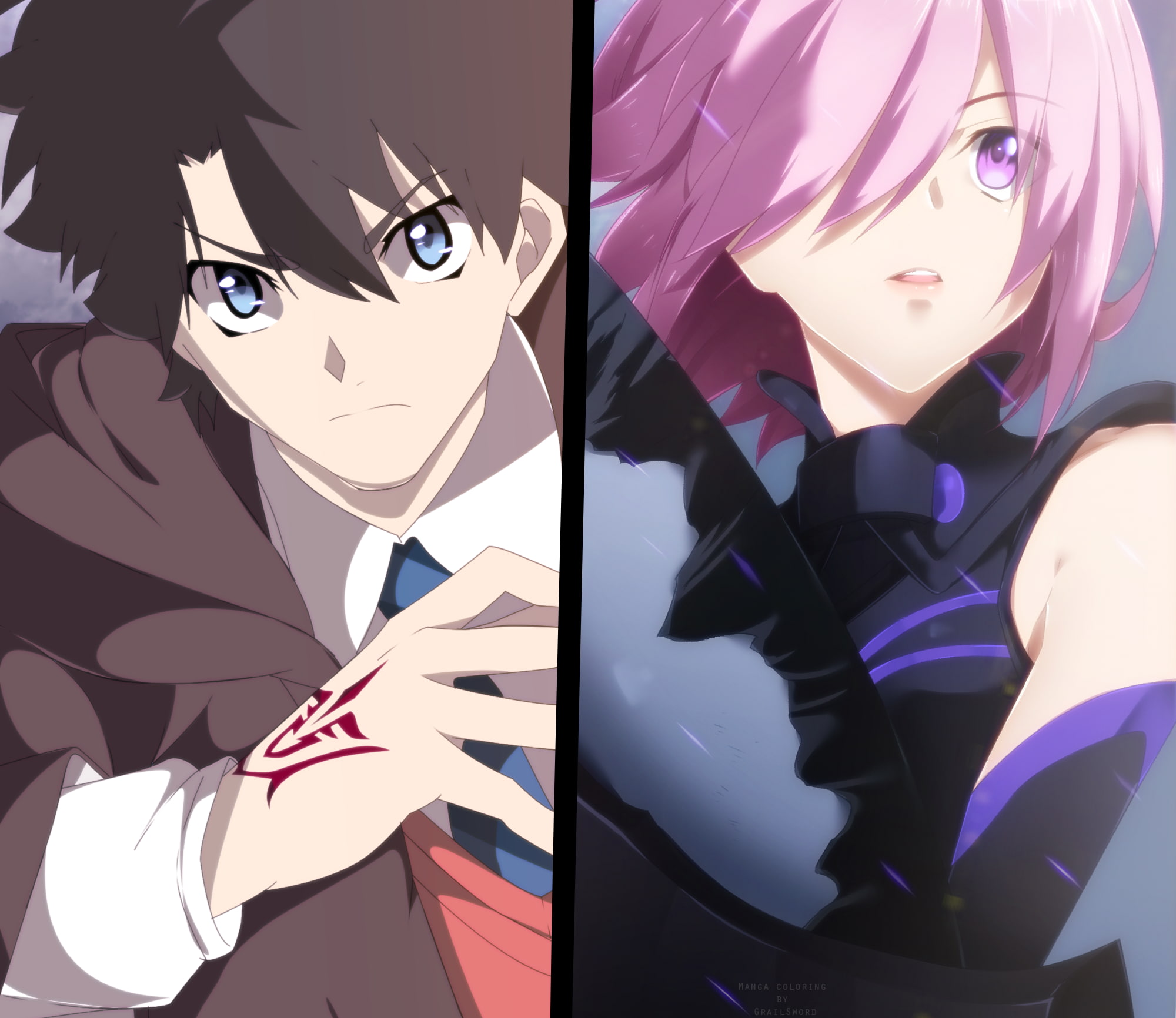 Shielder (Fate/Grand Order), 1080P, Fate/Grand Order, Ritsuka Fujimaru, Fate Series, Mashu Kyrielight, HD Wallpaper
