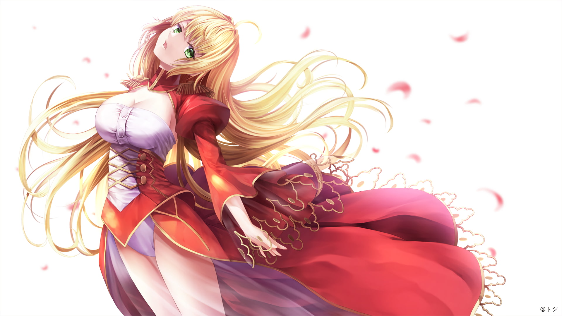 Saber Extra, 1080P, long hair, Nero Claudius, Fate Series, blonde, HD Wallpaper