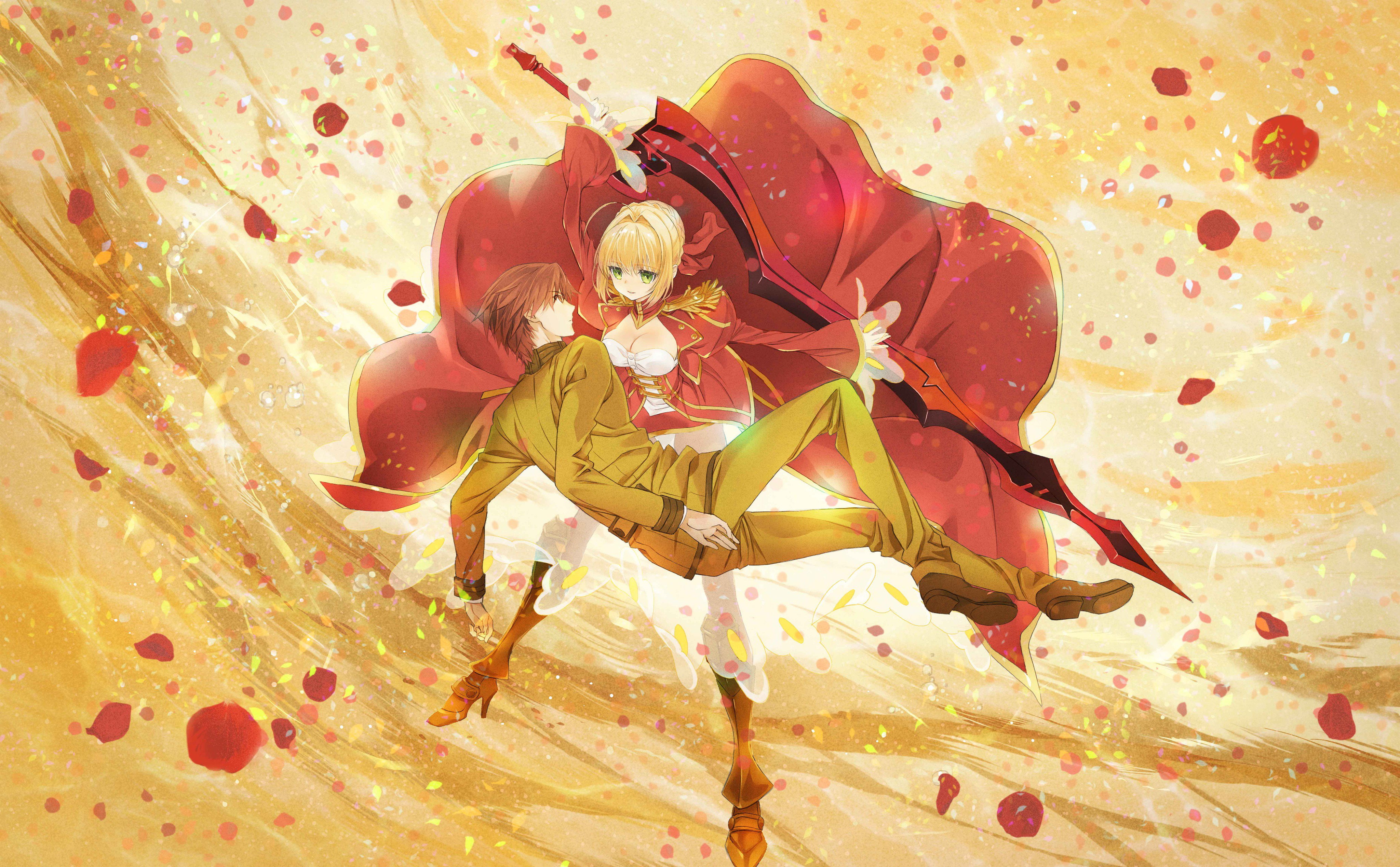 Anime, Hakuno Kishinami, Fate/Extra Last Encore, Nero Claudius, 4K, HD Wallpaper