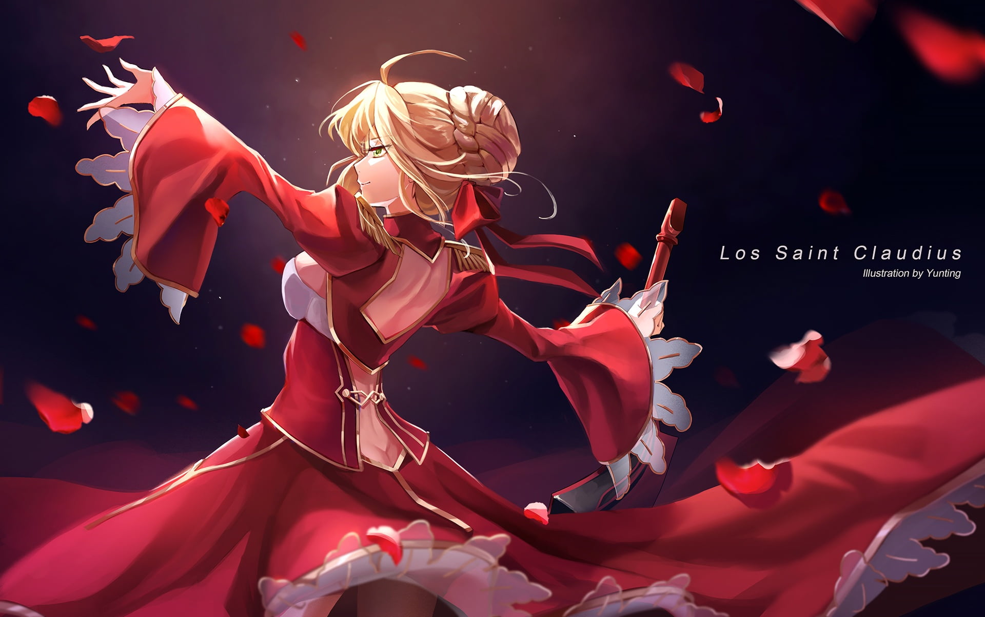 Anime, Saber (Fate Series), Fate/Extra Last Encore, 1080P, Nero Claudius, Red Saber, HD Wallpaper