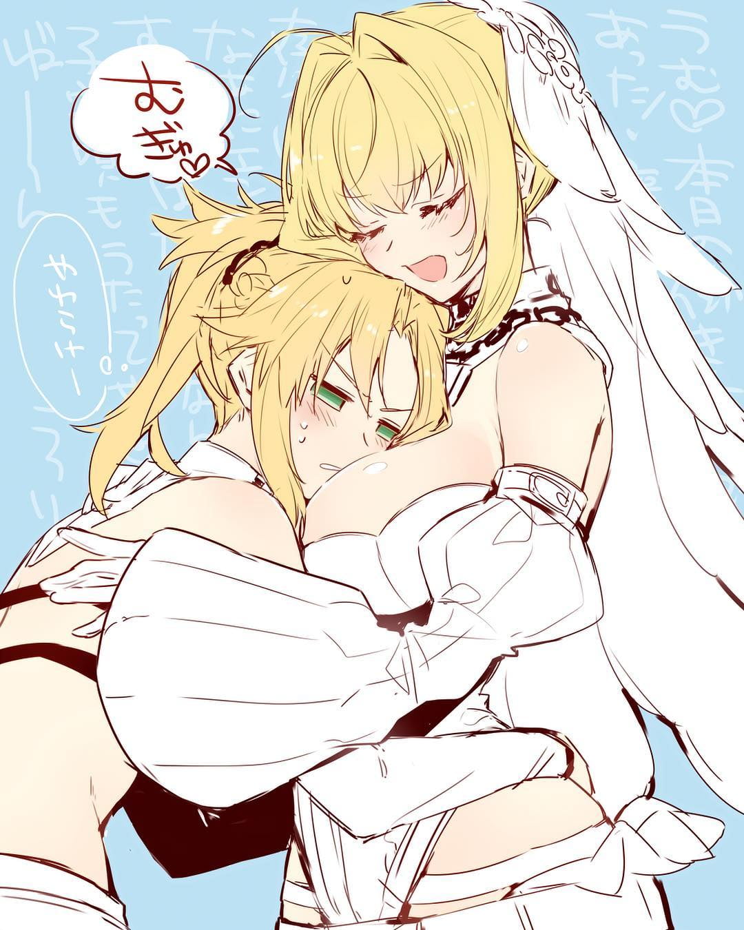 720P, Mordred (Fate/Apocrypha), Nero Claudius, Fate/Grand Order, vertical, Phone HD Wallpaper