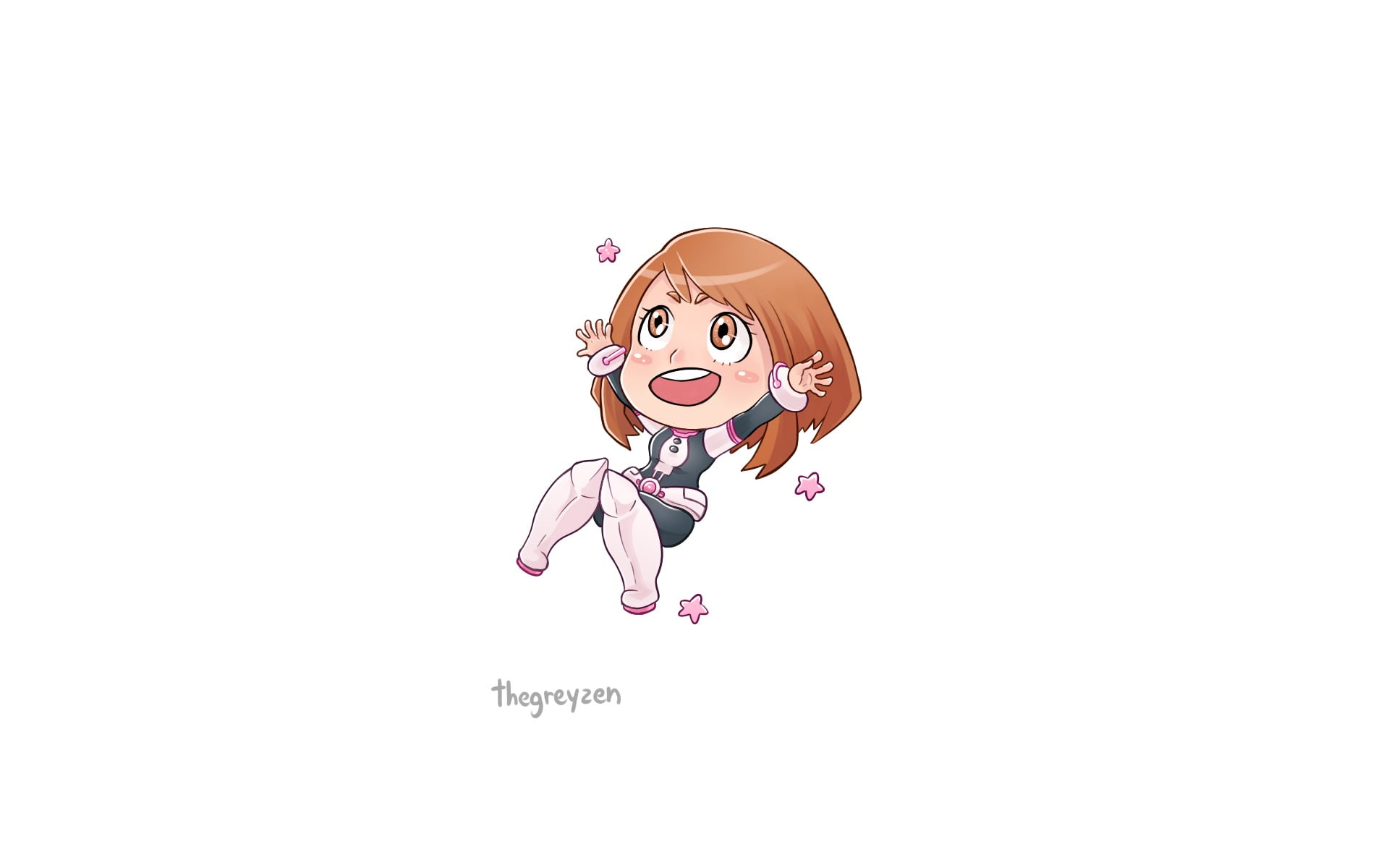 activity, females, 1080P, cut out, representation, art and craft, Uraraka Ochako, celebration, indoors, Boku no Hero Academia, fun, copy space, anime girls, HD Wallpaper