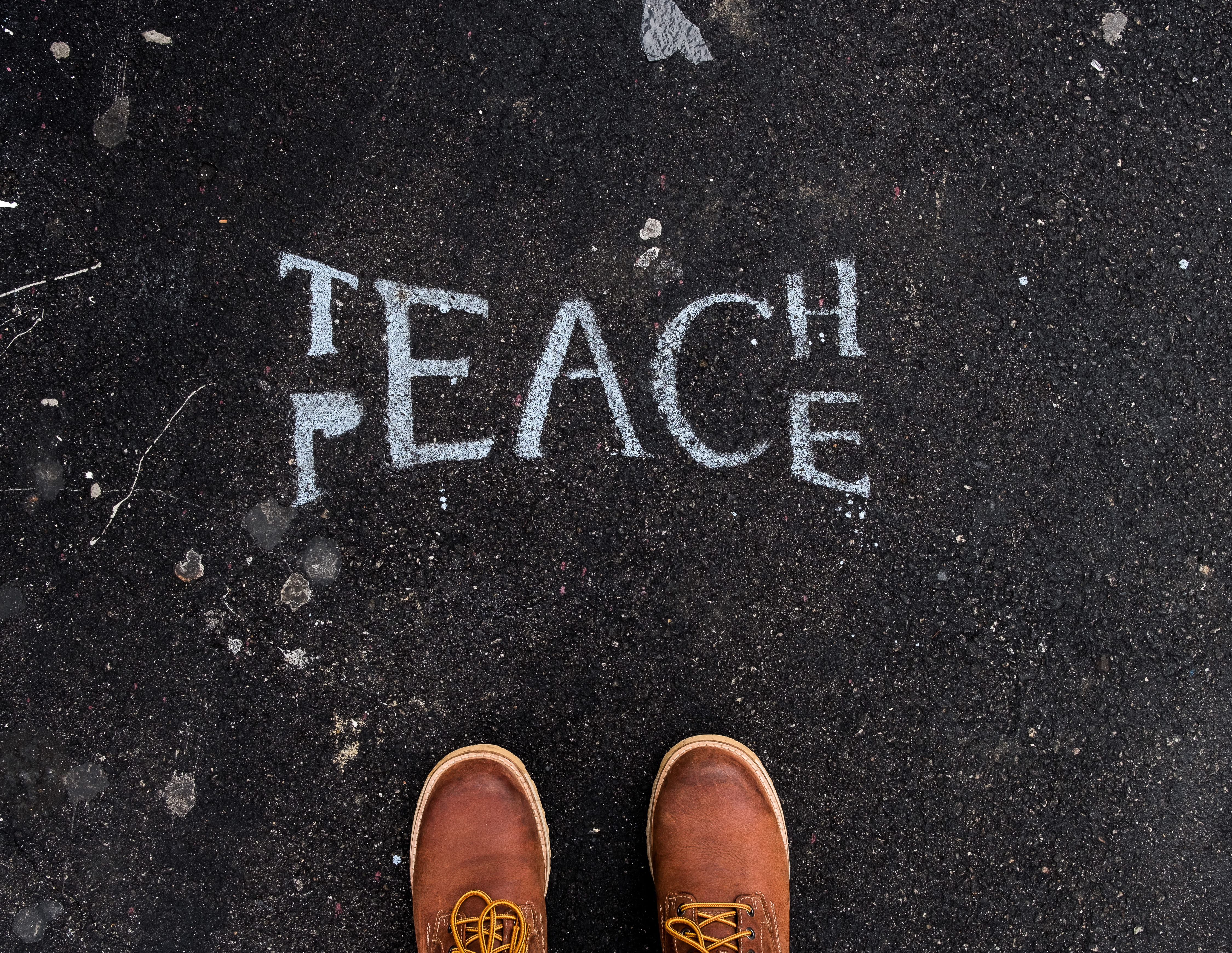 low section, personal perspective, outdoors, standing, shoe, road, 4K, western script, text, guidance, human body part, high angle view, sign, surface, HD Wallpaper