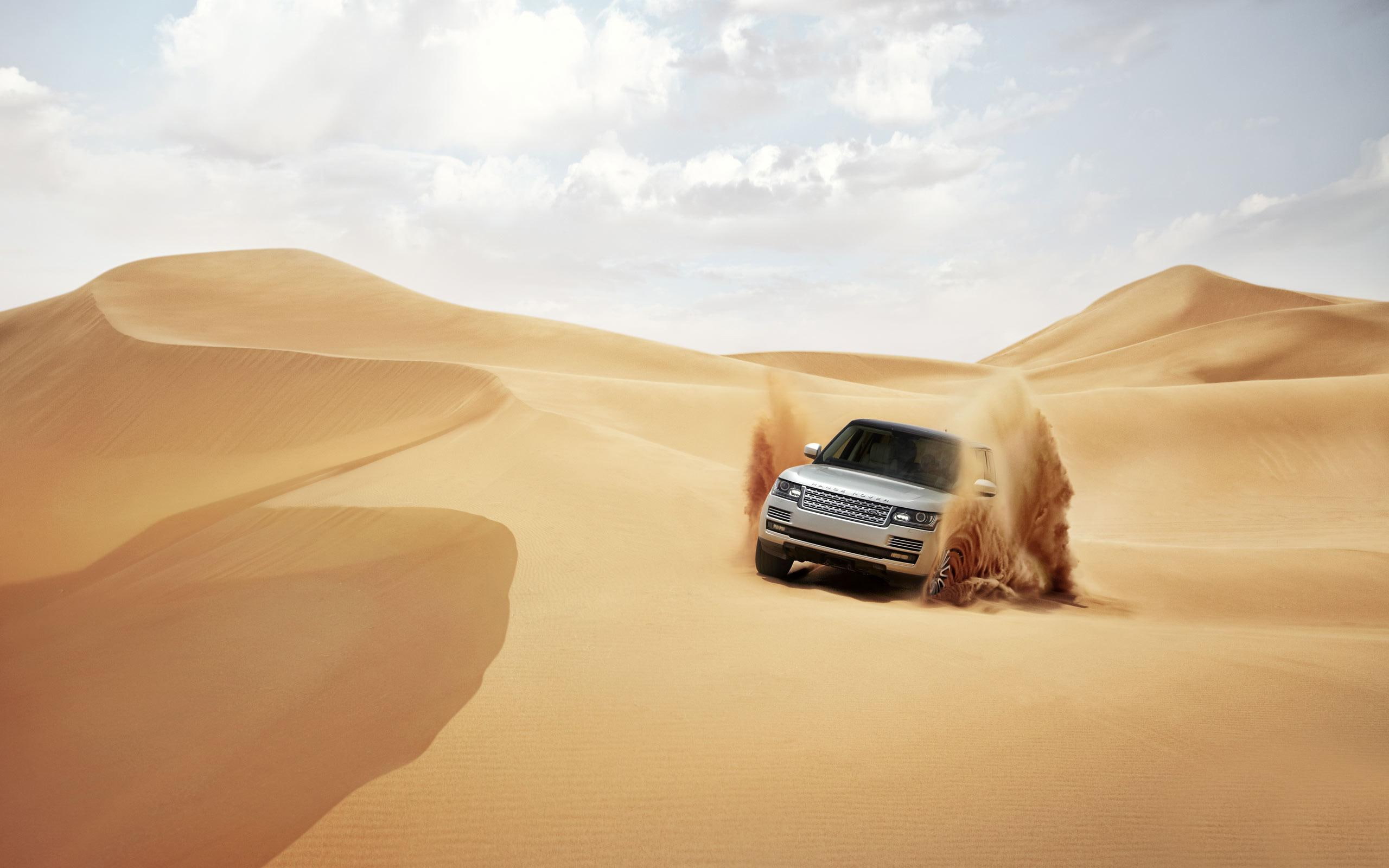land rover, 2K, suv, silver, range, land, cars, rover, 2013, HD Wallpaper
