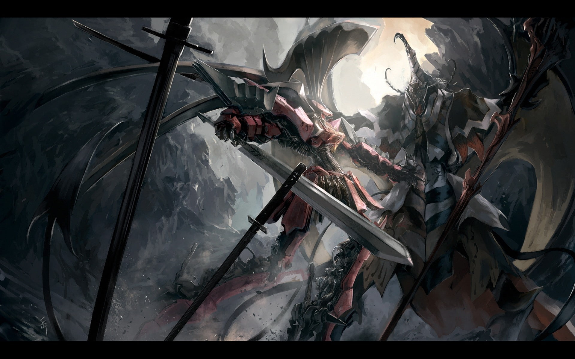 five, 1080P, anime, stories, hd, manga, cartoon/comic, sword, star, HD Wallpaper