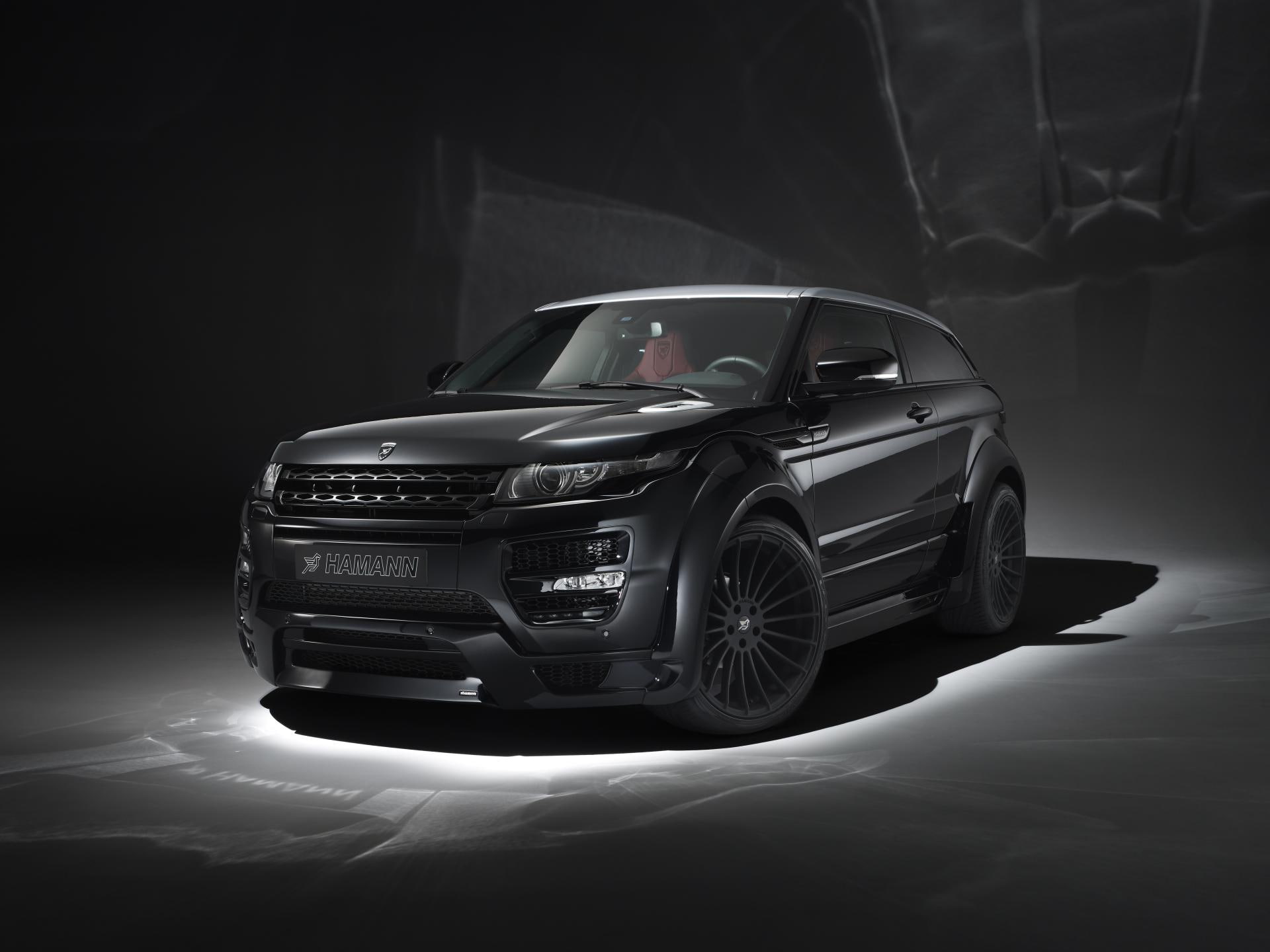 illuminated, rover, suv, studio shot, wheel, black color, no people, front view, sports car, mode of transportation, travel, car, range, dark, transportation, HD Wallpaper