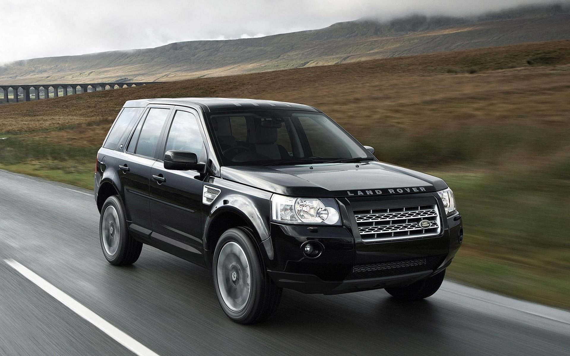 1080P, freelander, land, 1920x1200, land rover, suv, land rover lander, rover, black, cars, HD Wallpaper