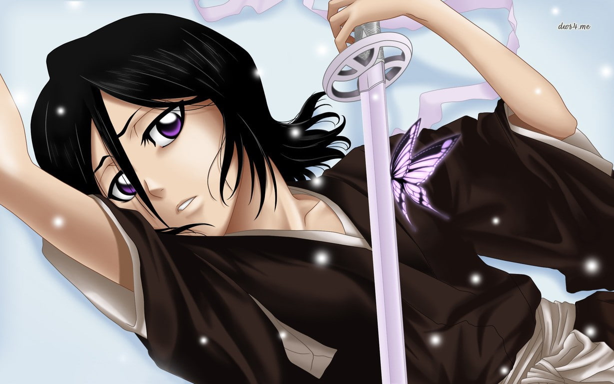 clothing, fashion, lifestyles, hairstyle, one person, Kuchiki Rukia, purple, Bleach, real people, representation, females, mannequin, indoors, young women, HD Wallpaper