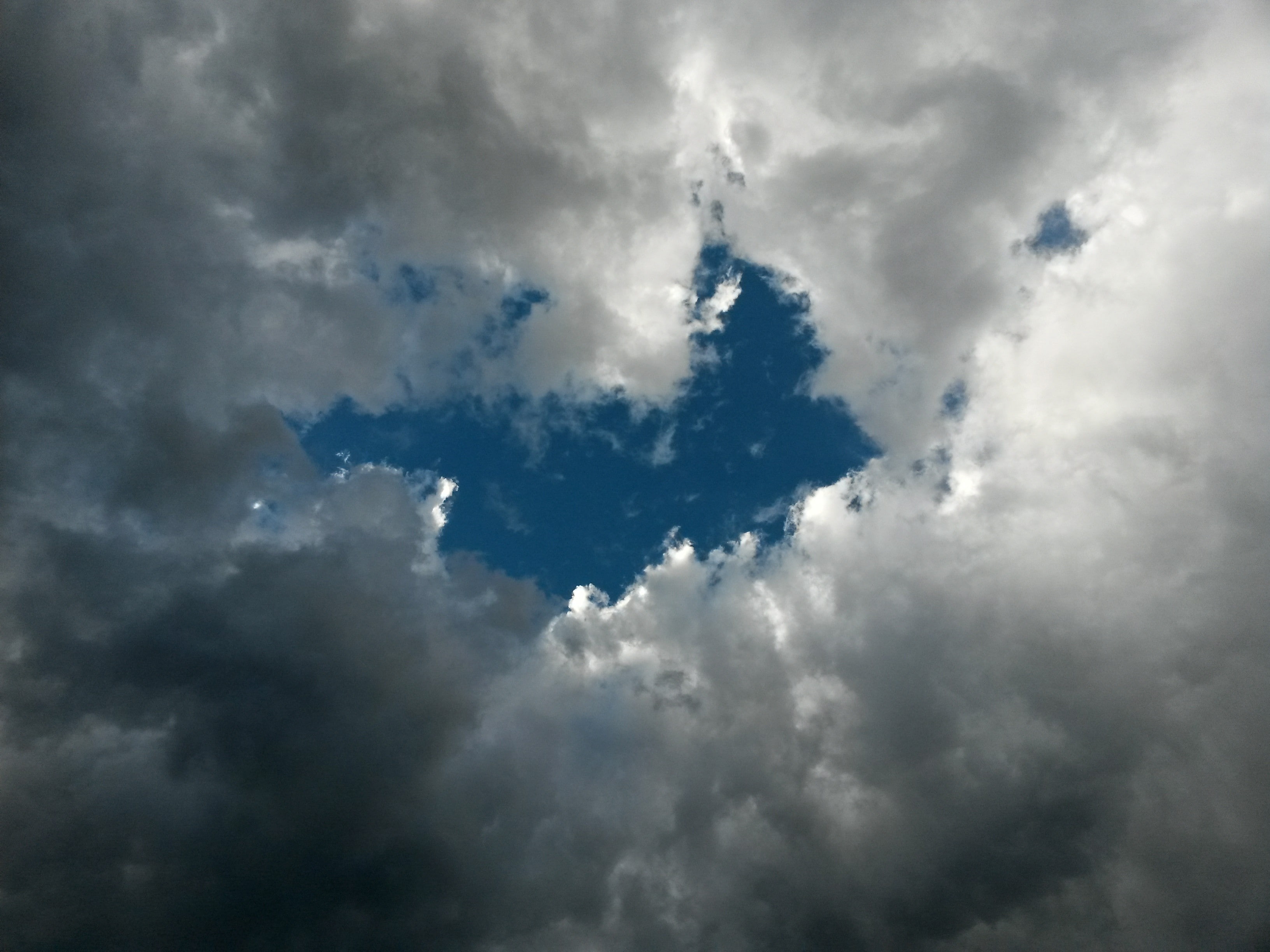 clouds, overcast, 2K, sky, skyscape, blue, HD Wallpaper