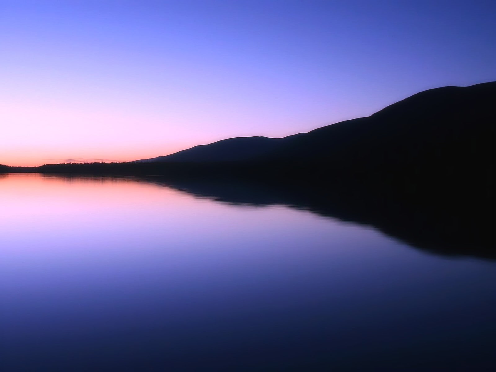 silhouette, 720P, hills, dusk, sunset, landscape, skyscape, HD Wallpaper