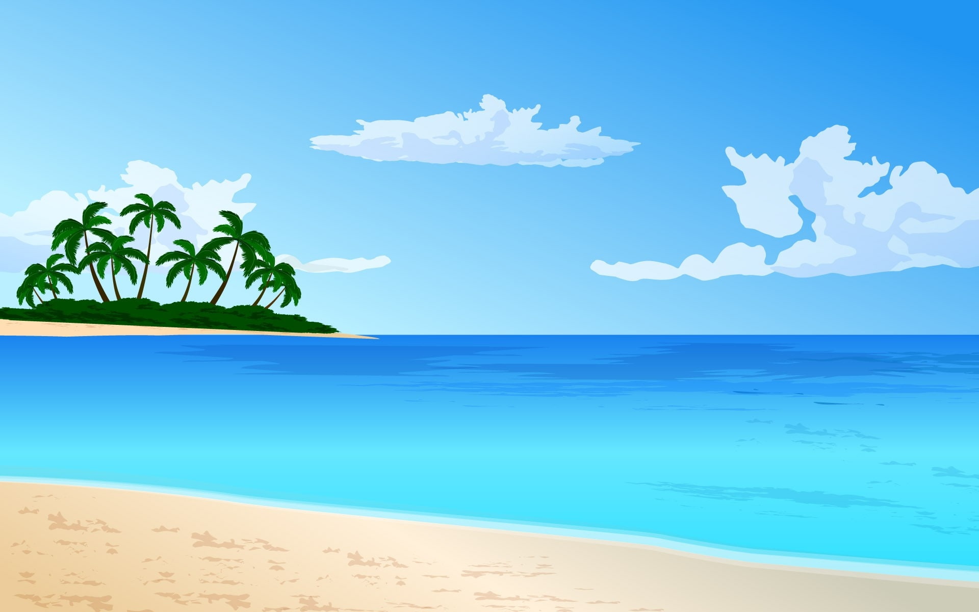 nature, 1080P, hd, ocean, x, oceans, Vector, art, HD Wallpaper