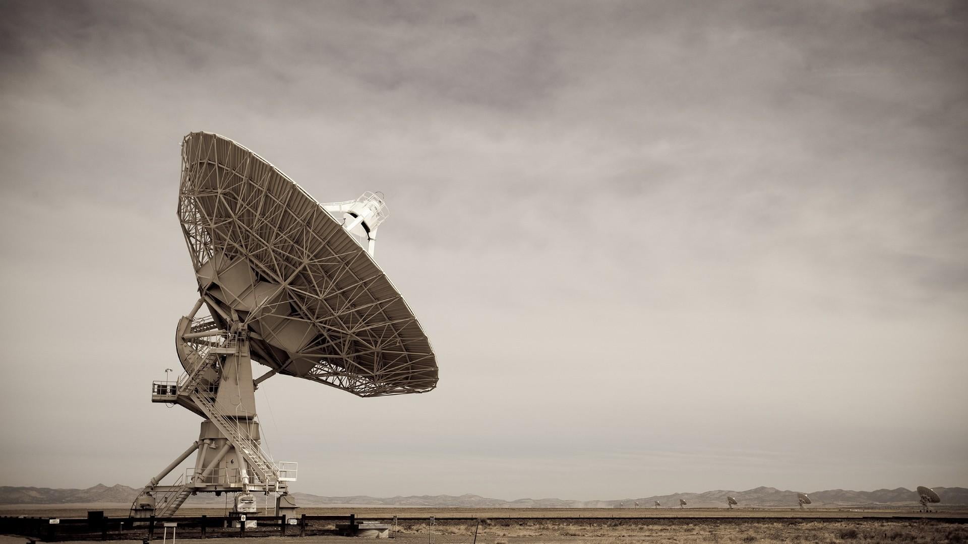 outdoors, satellite, radio telescope, 1080P, astronomy, telecommunications equipment, astronomical telescope, astronomy telescope, environment, nature, HD Wallpaper