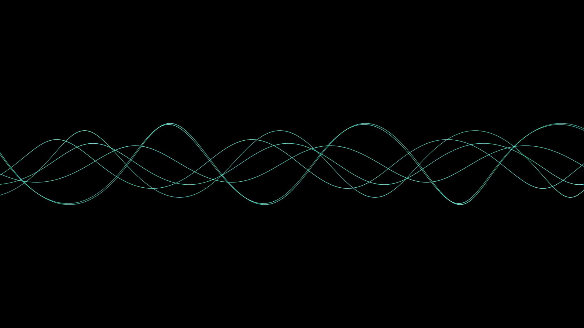 waves, 1080P, minimalism, black background, radar, abstract, digital art, sound, HD Wallpaper