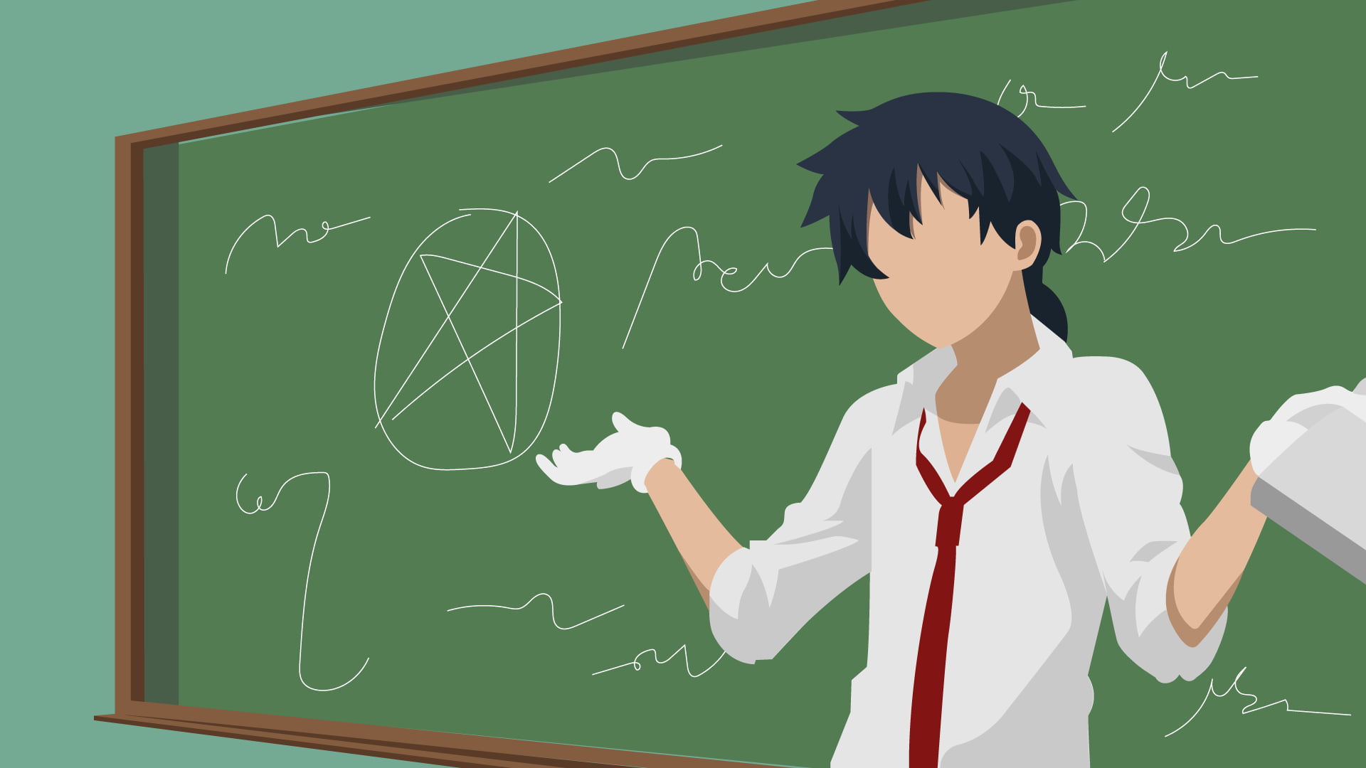 Rokudenashi Majutsu Koushi to Akashic Records, 1080P, Glenn Radars, Anime, Minimalist, HD Wallpaper
