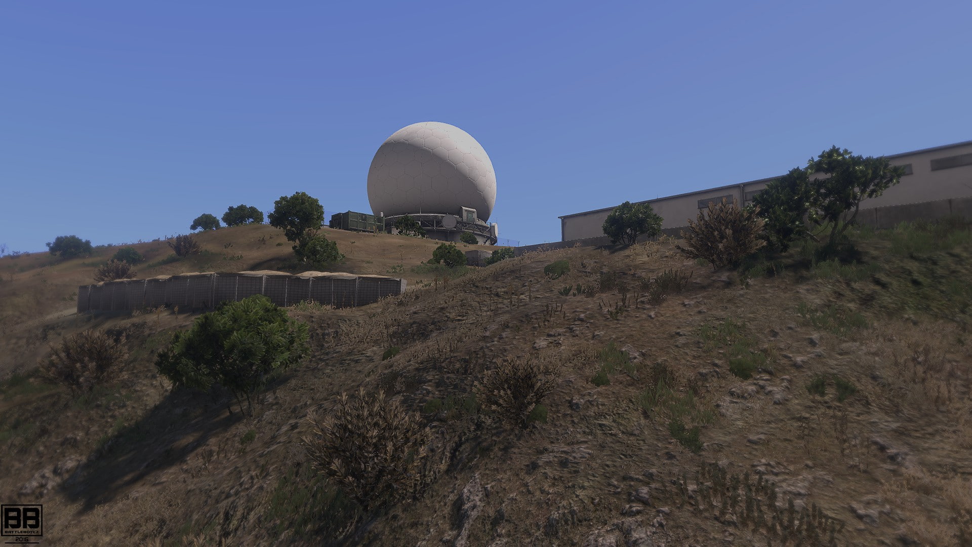 mountain, outdoors, place of worship, religion, day, radar, nature, clear sky, dome, army, blue, sky, tree, video games, belief, architecture, 1080P, travel, HD Wallpaper
