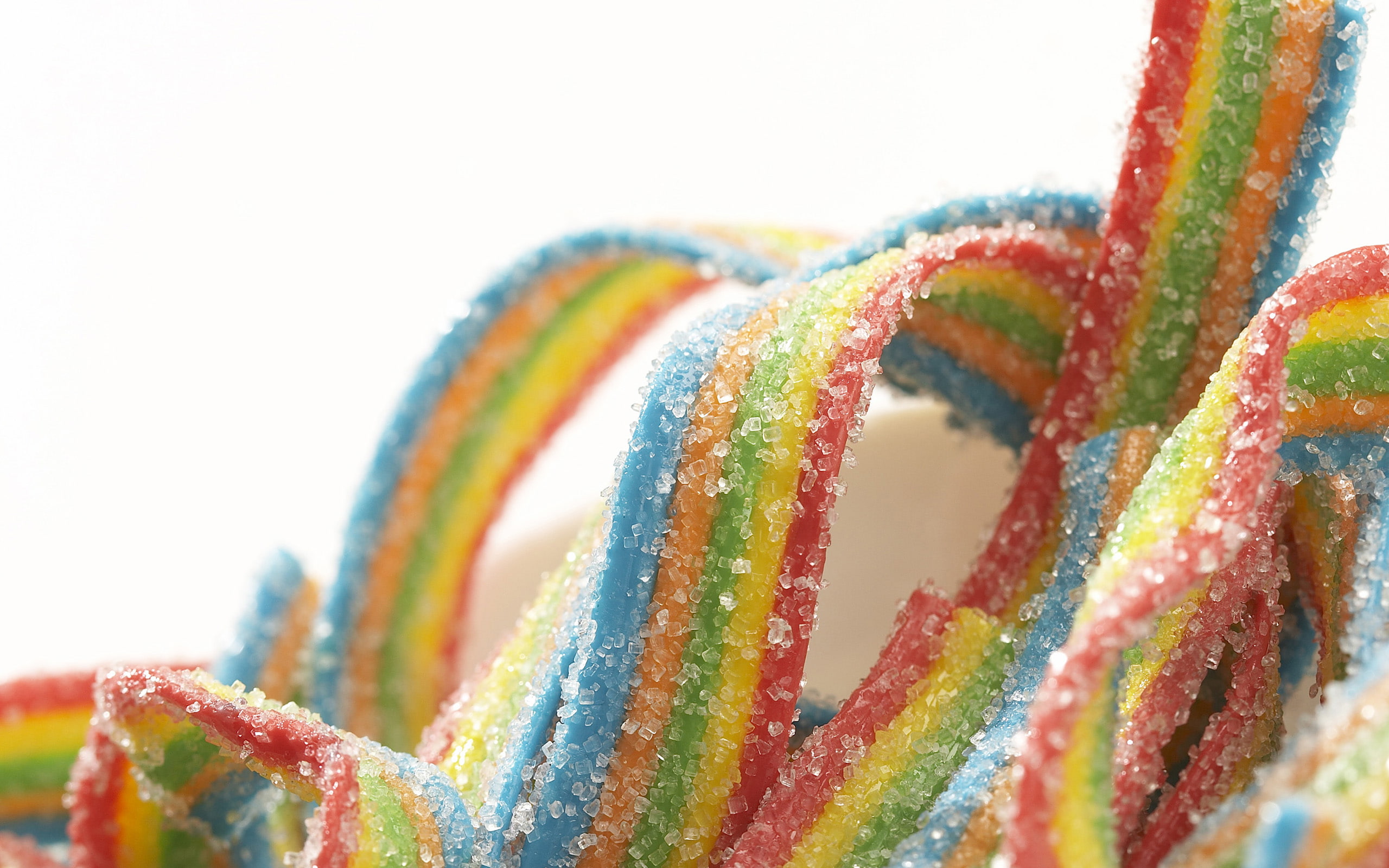 candy, rainbow, 2K, sugar, food and drink, HD Wallpaper