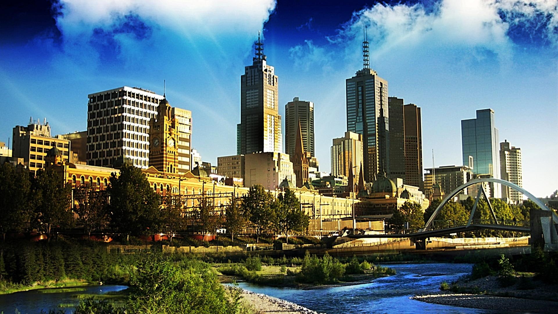 animals, scape, city, beauty, awesome, lovely, cool, come, 1080P, fascinating, blue, melbourne, HD Wallpaper