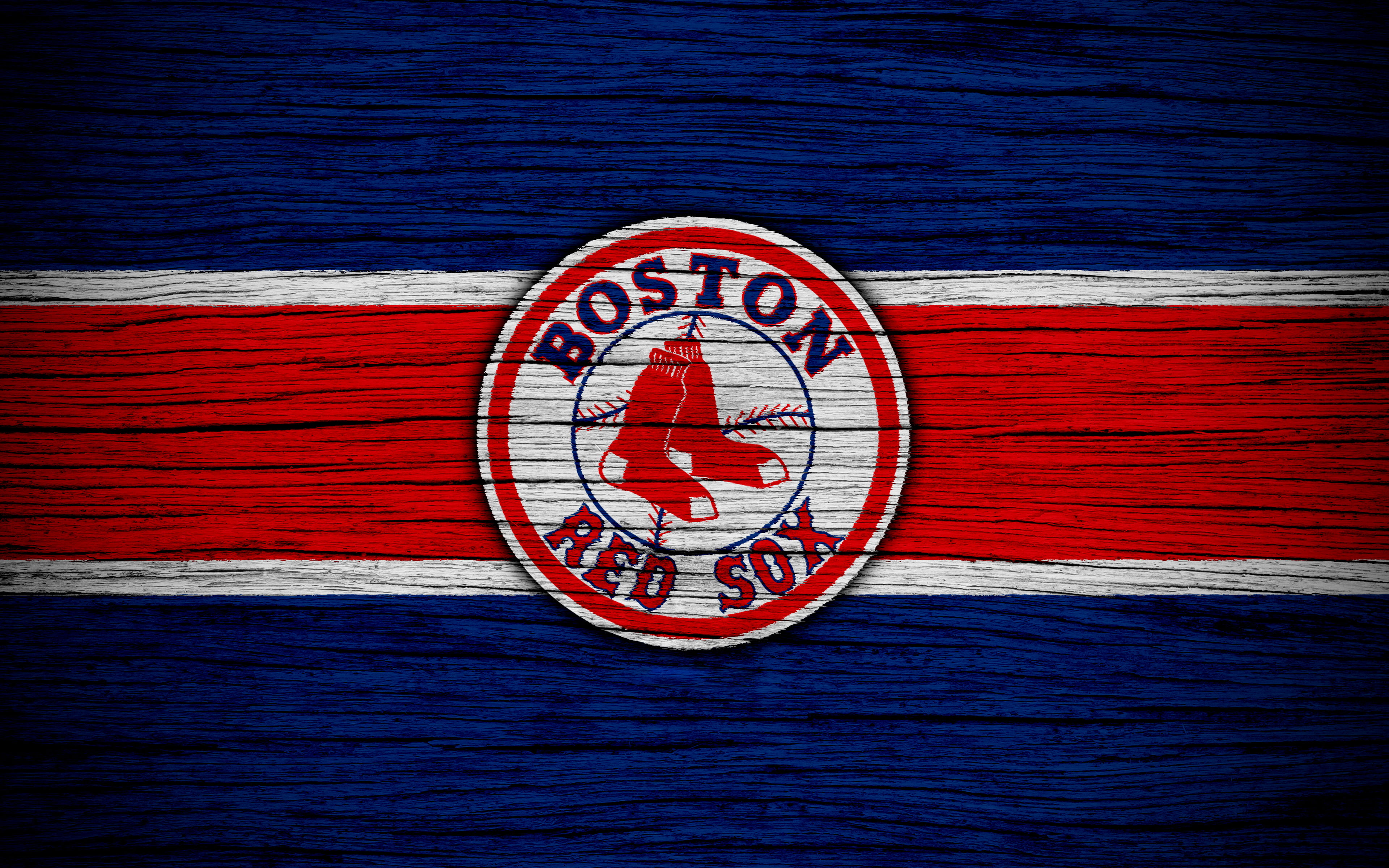 Logo, Boston Red Sox, Baseball, MLB, 4K, HD Wallpaper