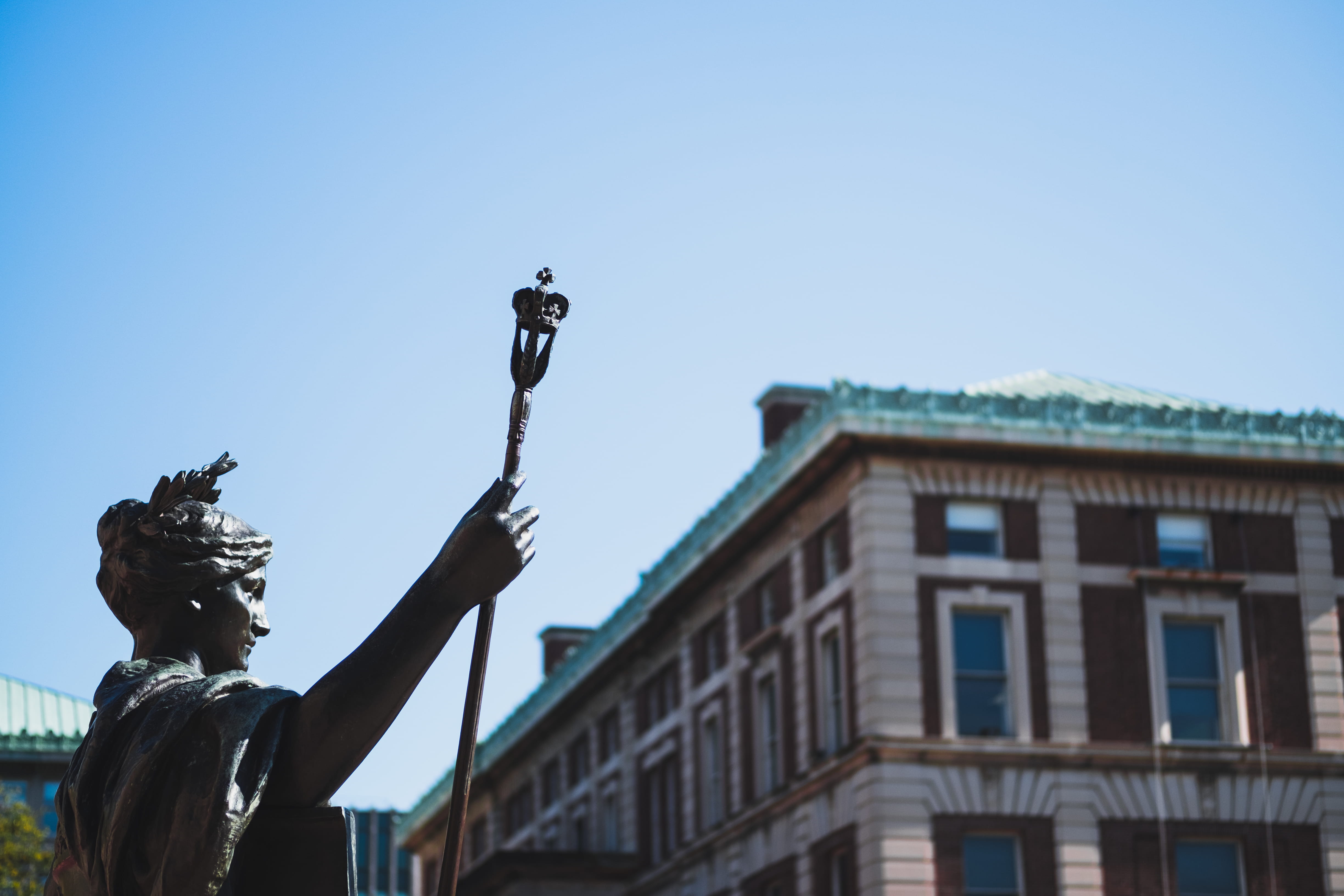 architecture, sky, nature, craft, sculpture, building exterior, travel destinations, creativity, low angle view, new york, statue, no people, united states, HD Wallpaper