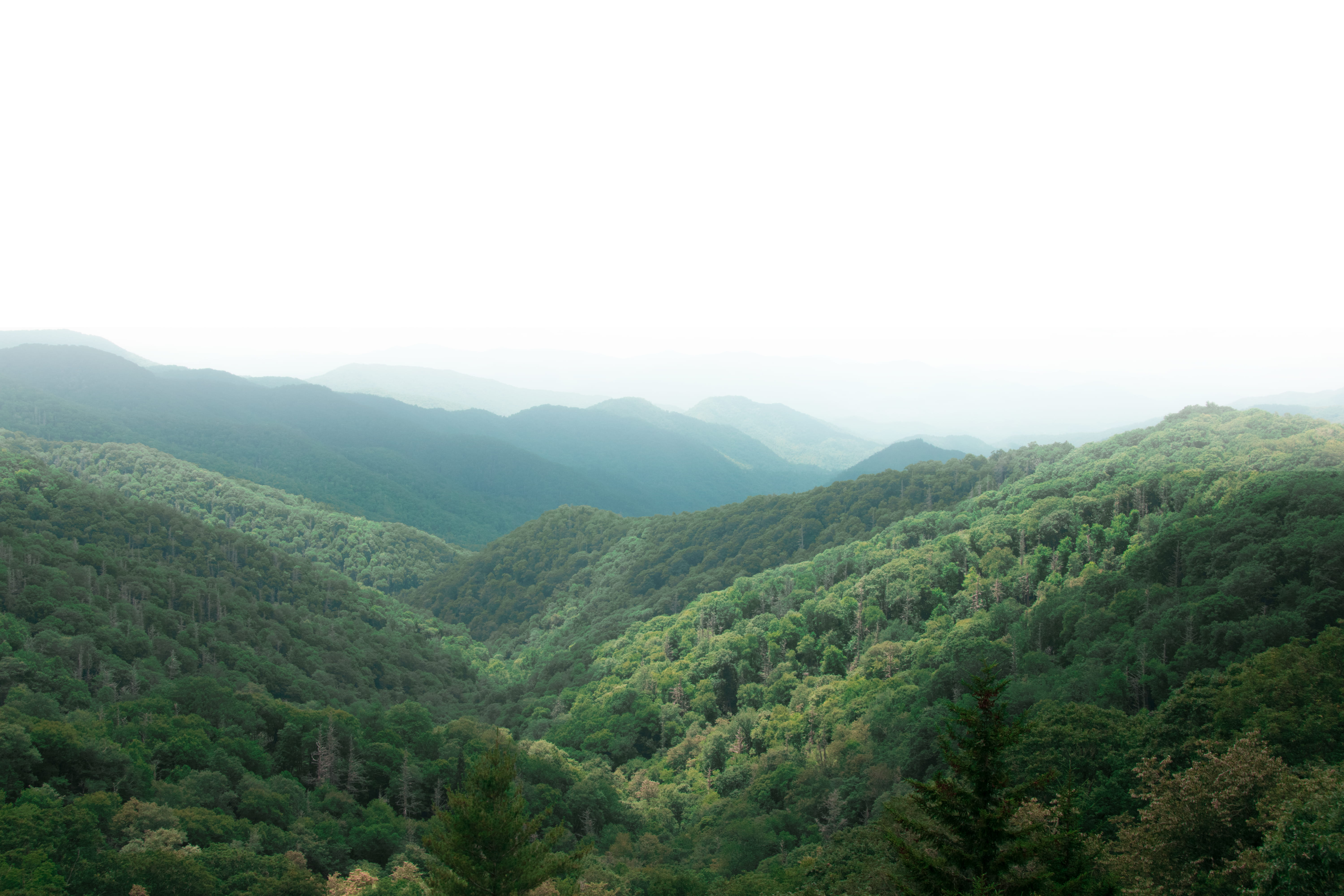 sky, clean, tranquility, no people, united states, background, great smoky mountains national park, scenics - nature, mountain, idyllic, rolling landscape, HD Wallpaper