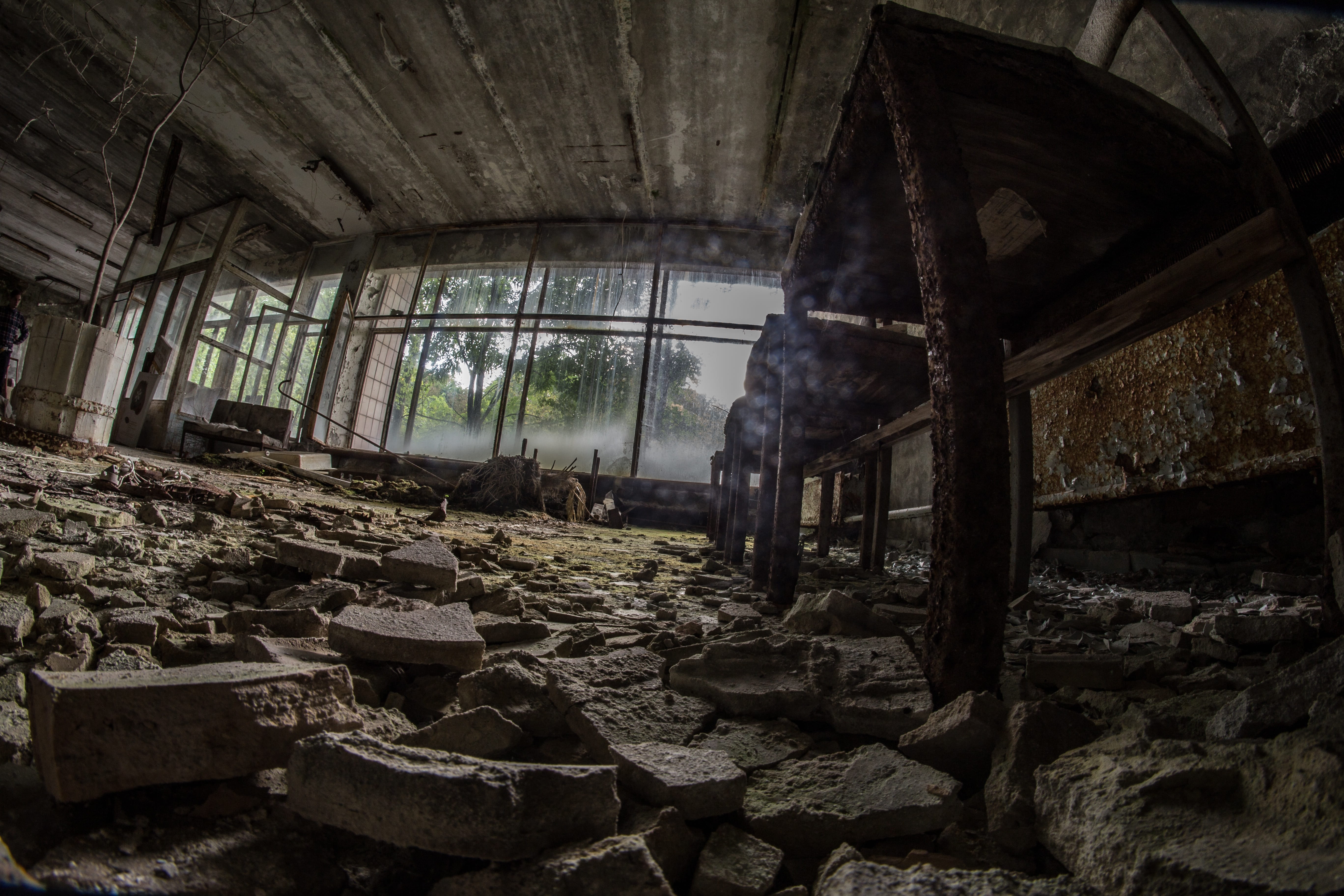 history, bad condition, deterioration, indoors, gasmask, slavic, chernobyl, wendelin jacober, abandoned, obsolete, dirty, run-down, demolished, weathered, HD Wallpaper
