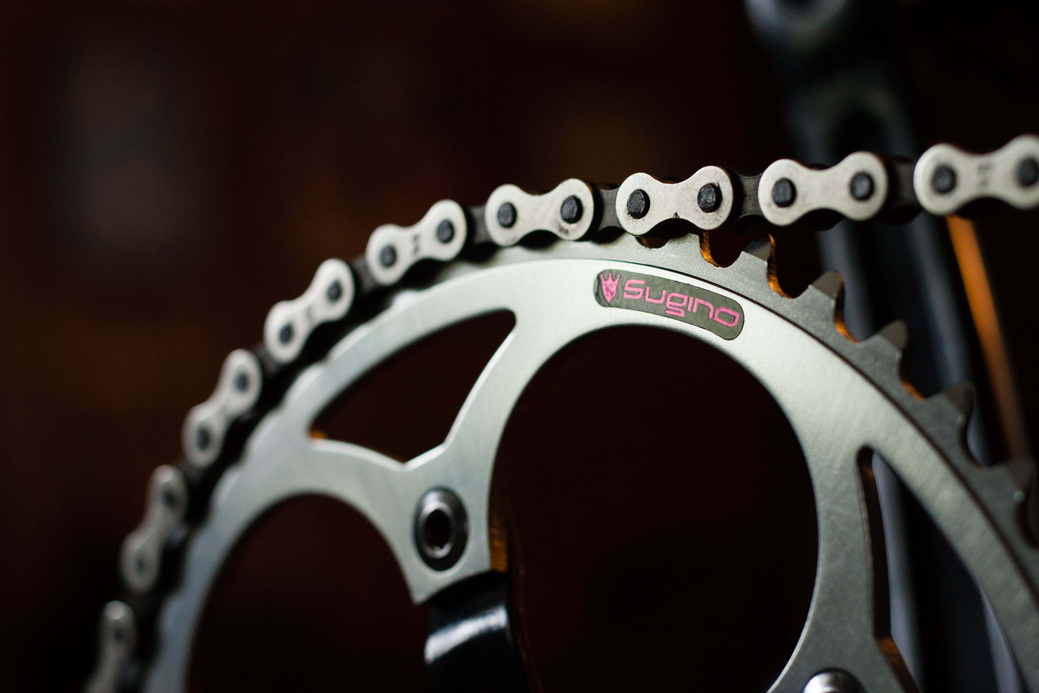 EXPLORED, metal, macro photography, close-up, machinery, wheel, f/1.8, sugino, gear, bicycle, photography, cogset, technology, 2K, machine Part, m42, part Of, HD Wallpaper
