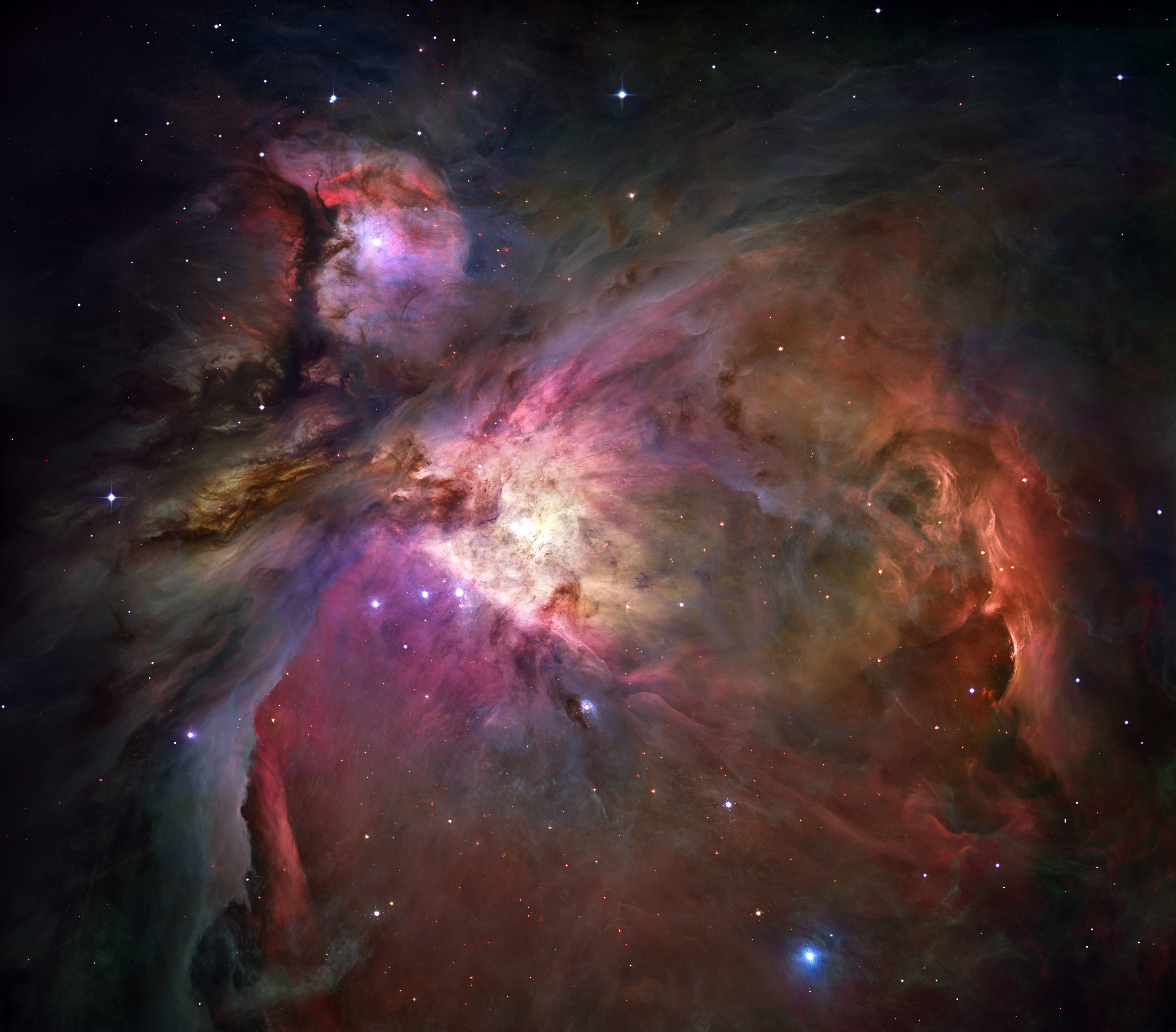 Orion, constellation, mystery, 5K, red, sky, dust, pink, nature, space exploration, star - space, outdoors, satellite view, multi colored, no people, luminosity, HD Wallpaper