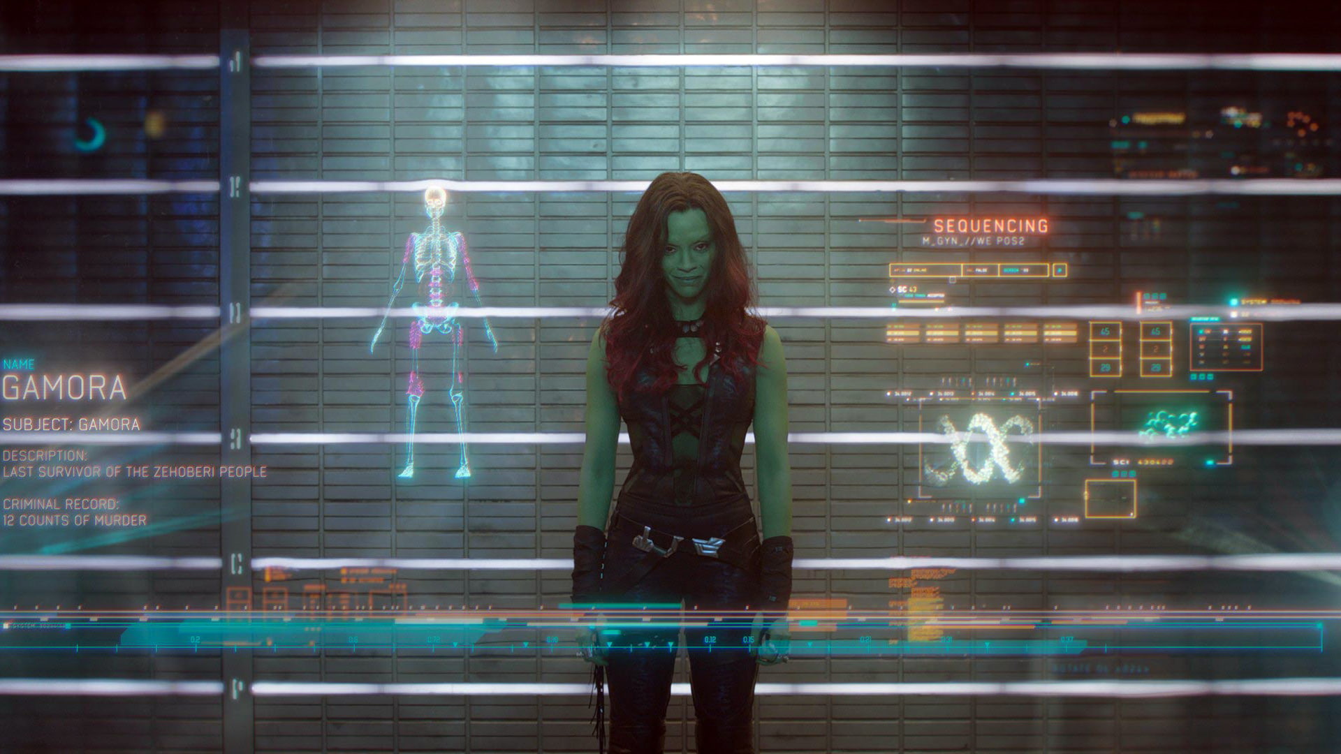 gamora, 1080P, marvel, galaxy, guardians, the, hd, movies, zoe, saldana, HD Wallpaper