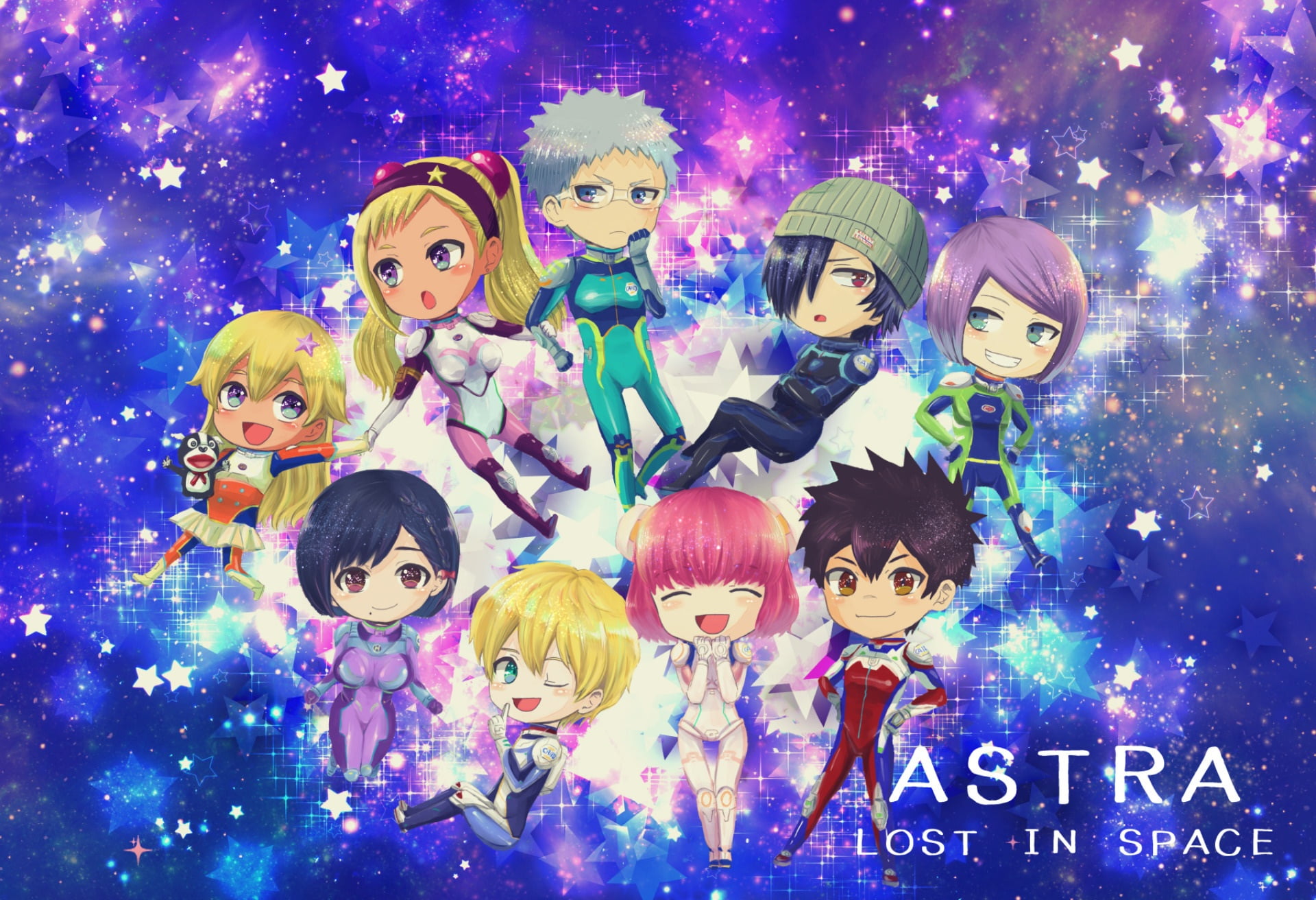 1080P, Astra Lost in Space, Anime, HD Wallpaper