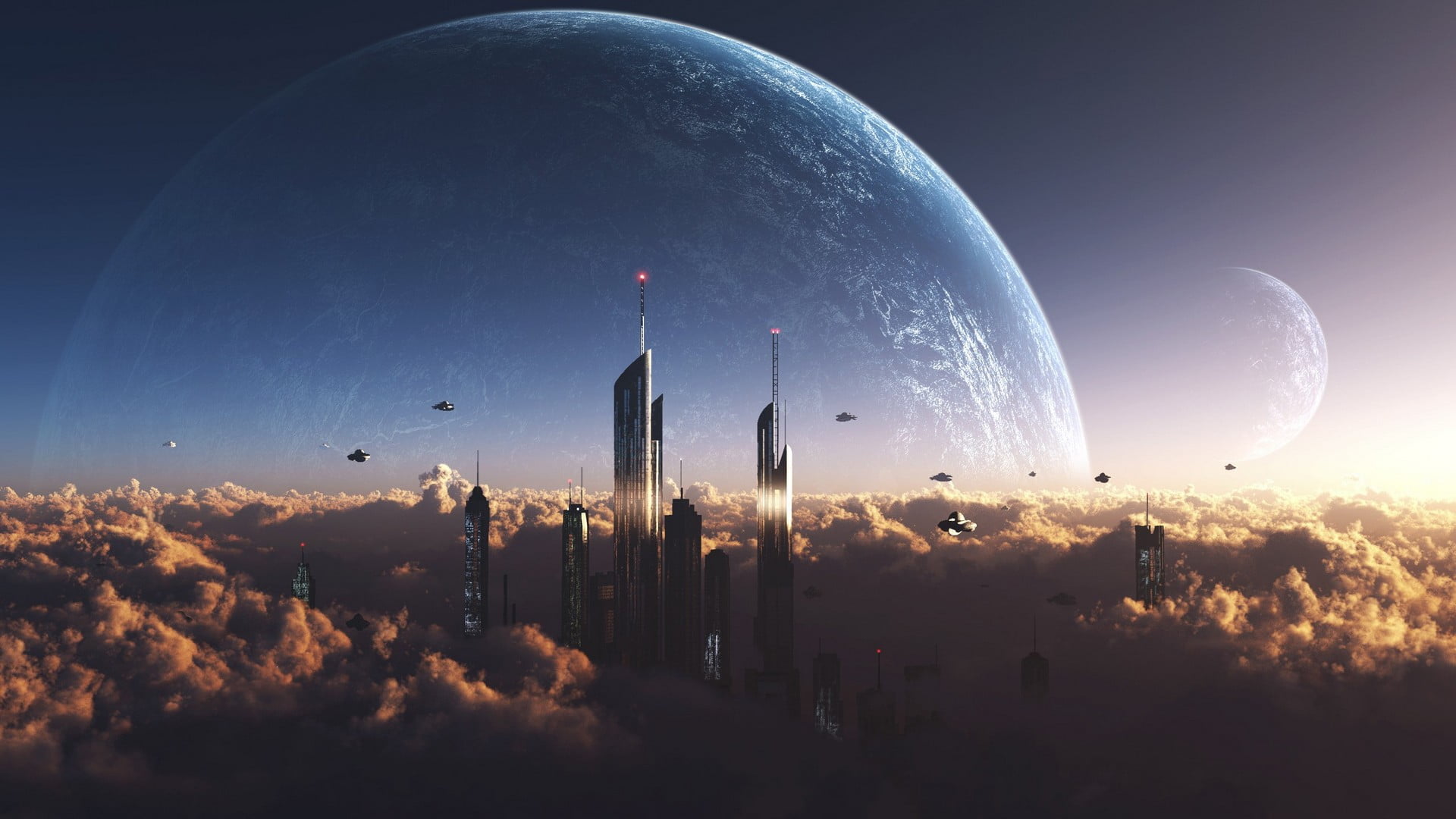moon, architecture, space, near, astronomy, space exploration, sky, planet, plant, building exterior, nature, building, digital, high, landscape, outdoors, HD Wallpaper