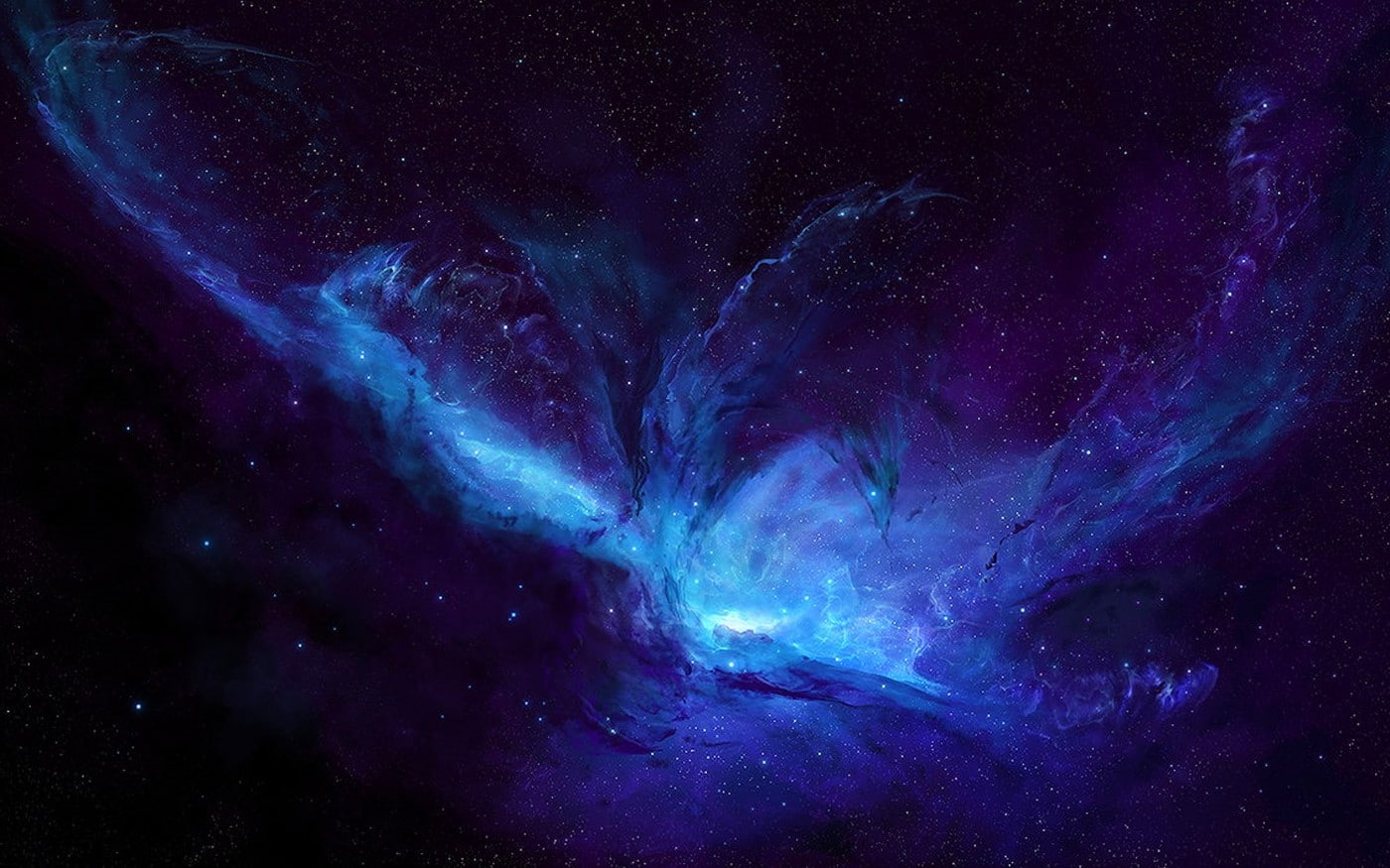 720P, blue, star, mystery, JoeyJazz, scenics - nature, star field, backgrounds, sky, stars, space, outdoors, full frame, nature, no people, infinity, Space Art, HD Wallpaper