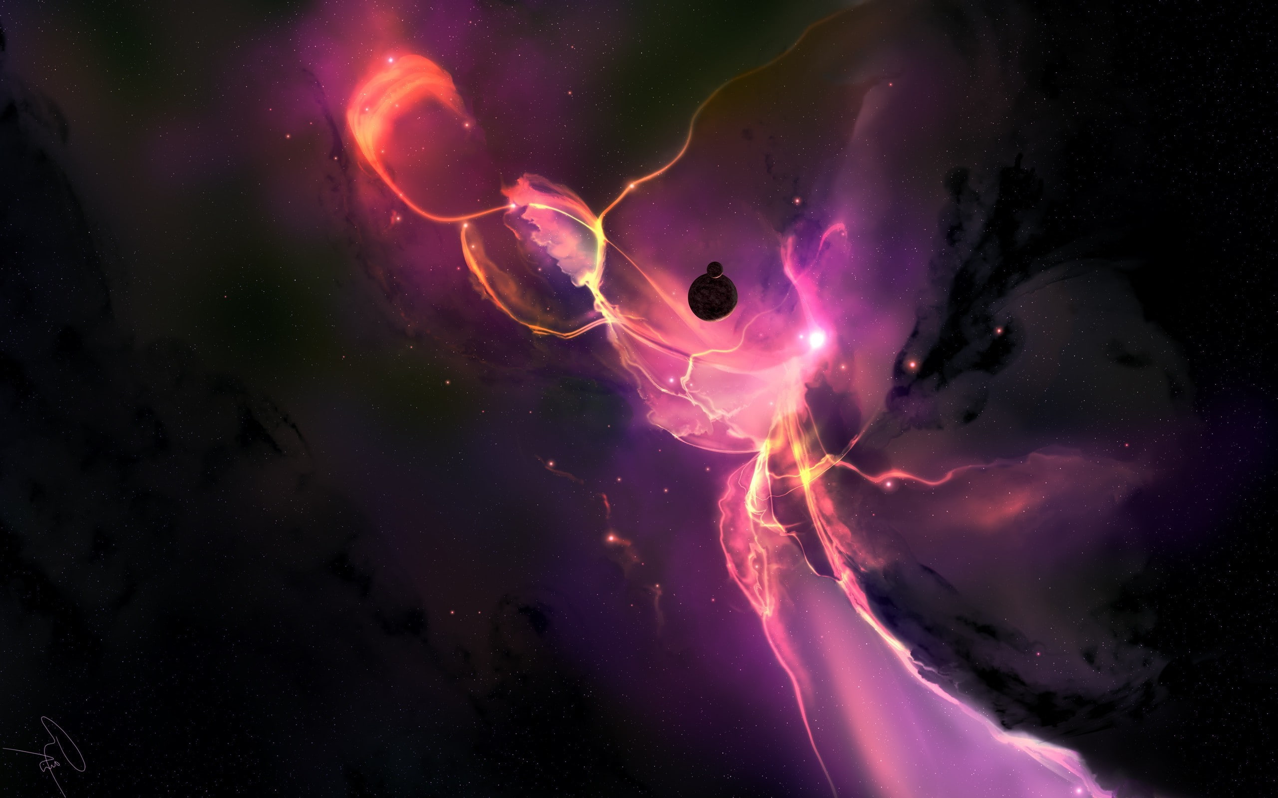 2K, joey jazz space render galaxy purple, HD Wallpaper