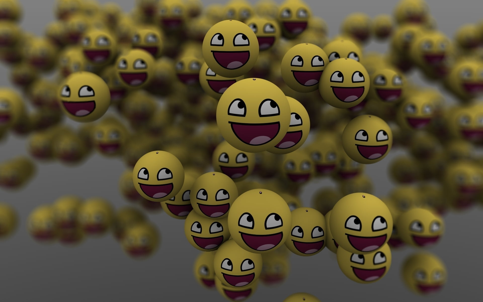 indoors, laughing, smile, emoticons, variation, symbol, illustration, for sale, balls, fun, no people, arrangement, choice, large group of objects, close-up, HD Wallpaper