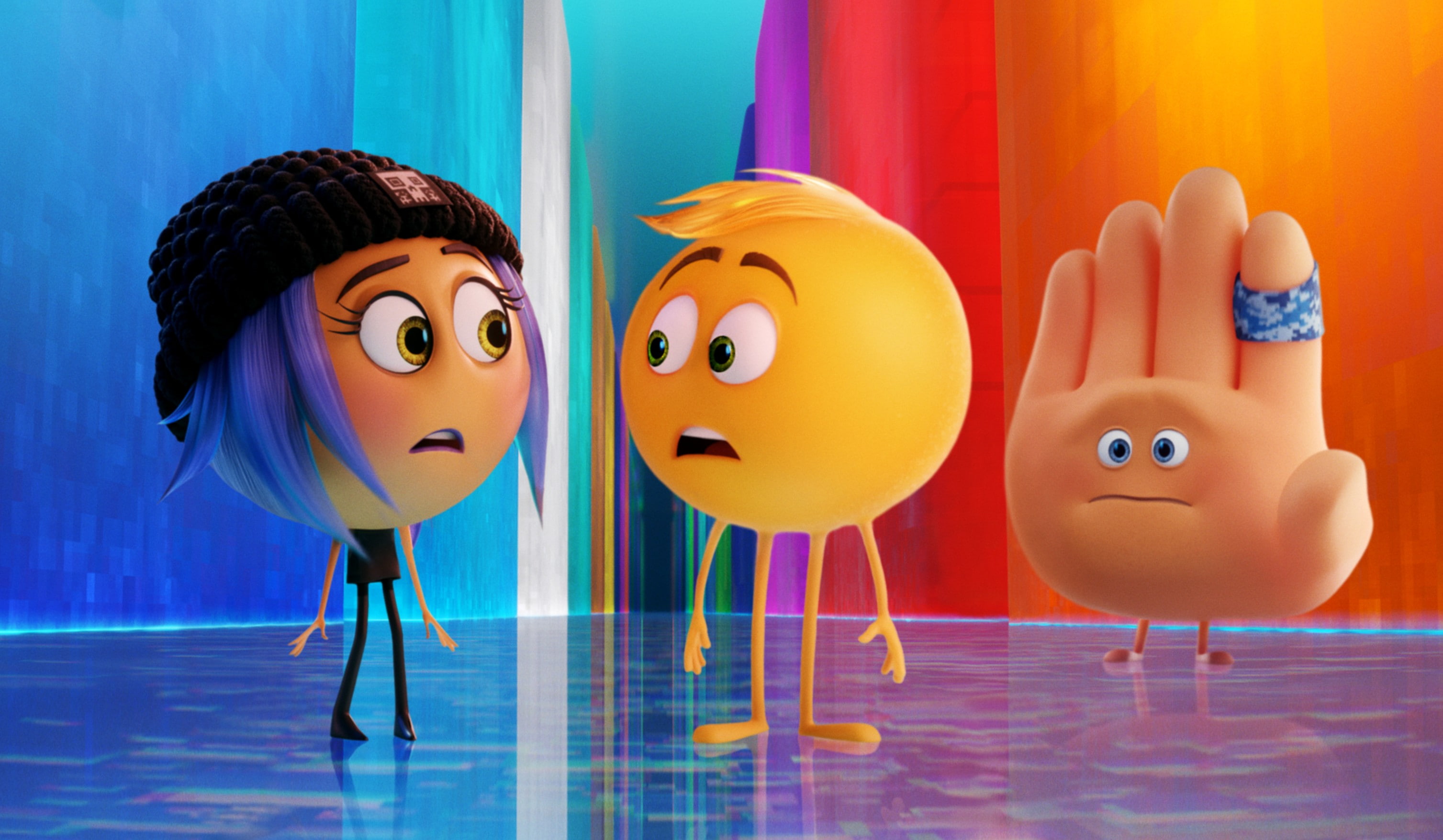 Animation, The Emoji Movie, 2K, 2017, Jailbreak, Gene, Hi-5, HD Wallpaper