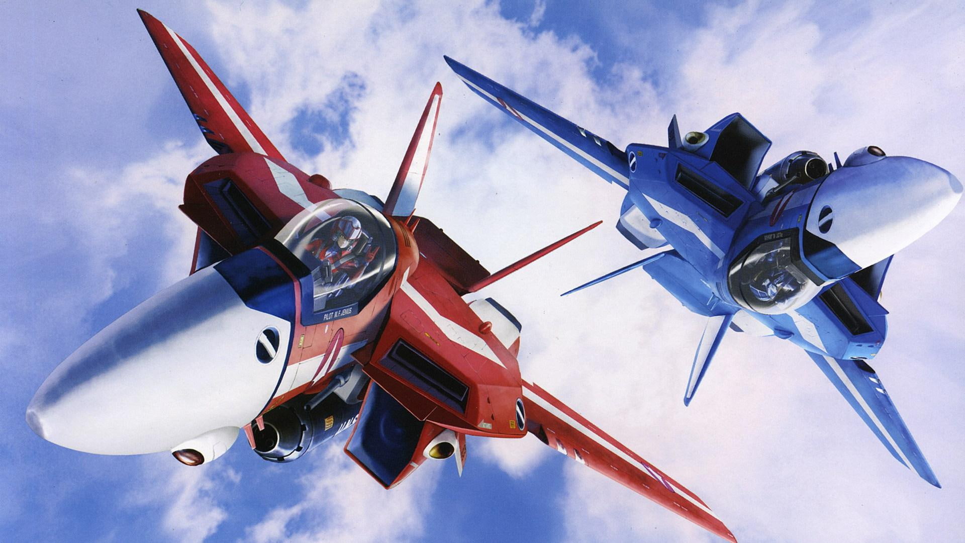 robotech, blue, 1080P, anime, macross, HD Wallpaper