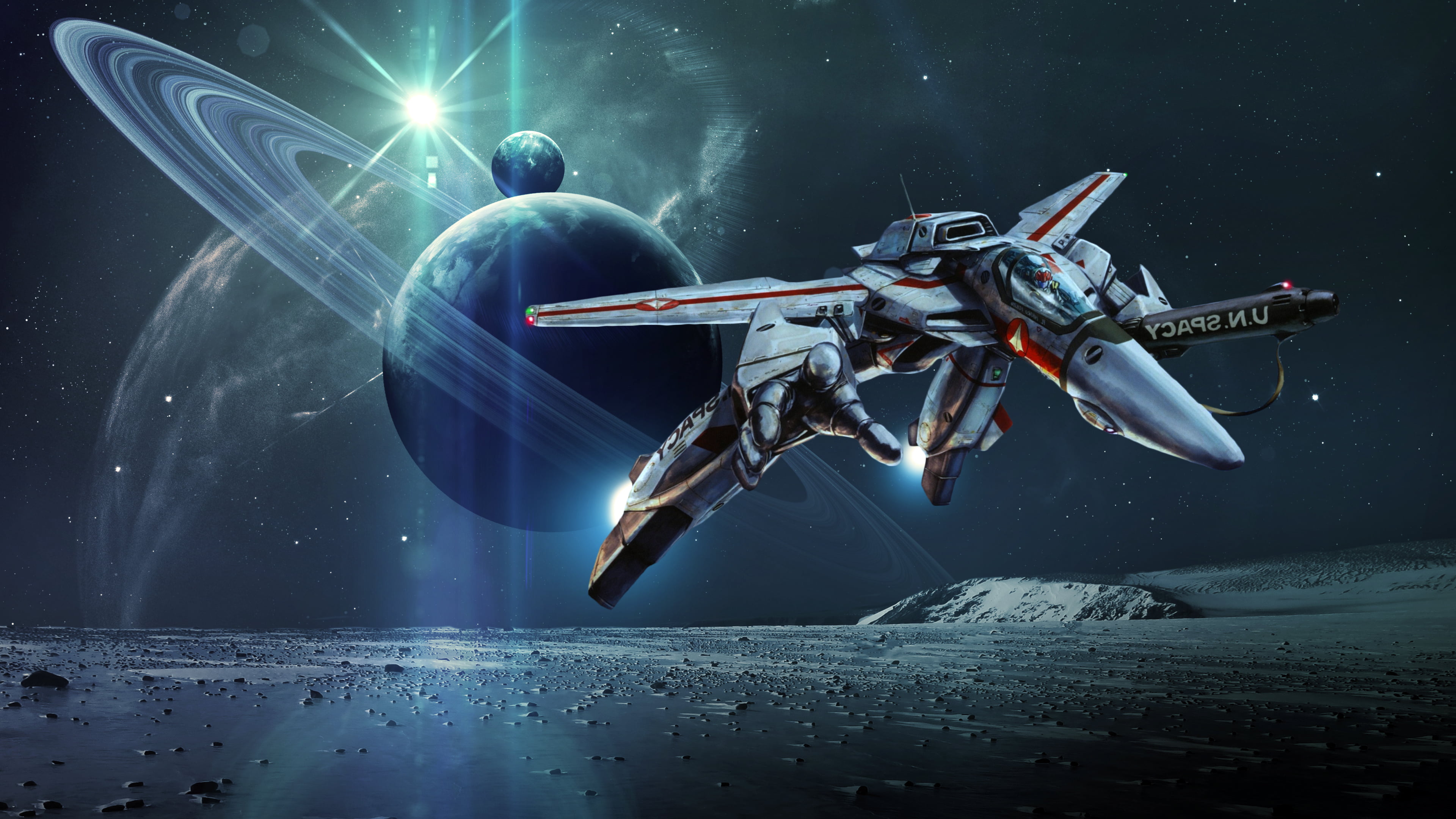 Macross, Veritech Fighter, 4K, Robotech, HD Wallpaper