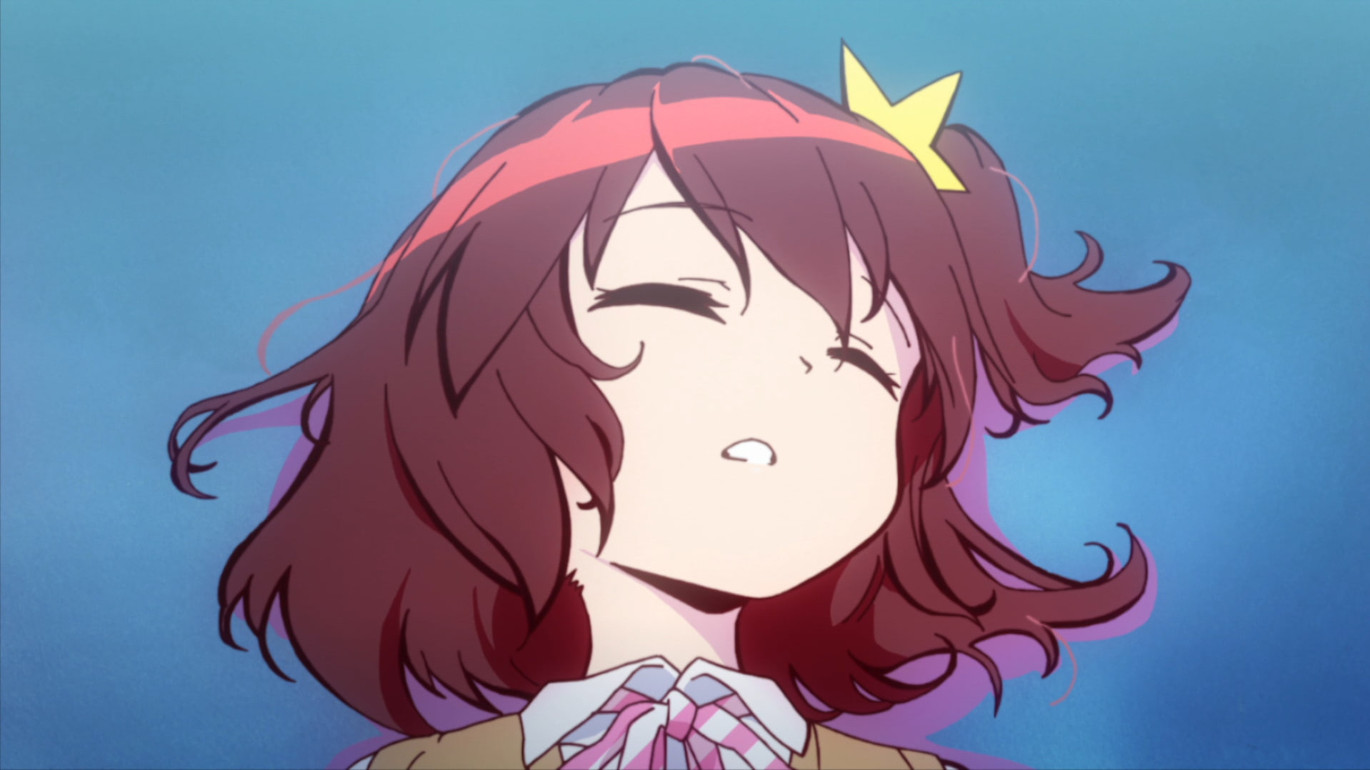 low angle view, sky, colored background, Luluco, outdoors, no people, Uchuu Patrol Luluco, nature, emotion, close-up, representation, art and craft, creativity, HD Wallpaper