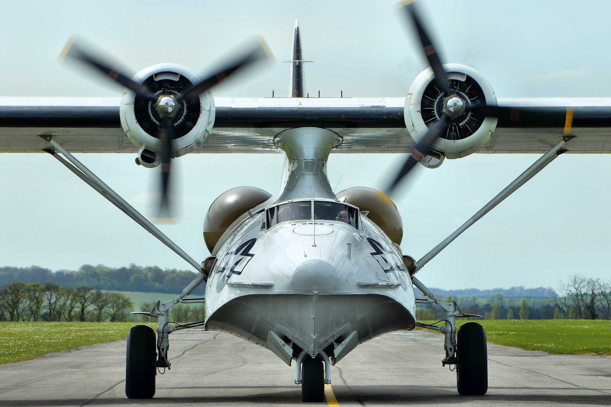 Catalina, 1080P, sea, " Catalina", the plane, patrol, anti-submarine, HD Wallpaper