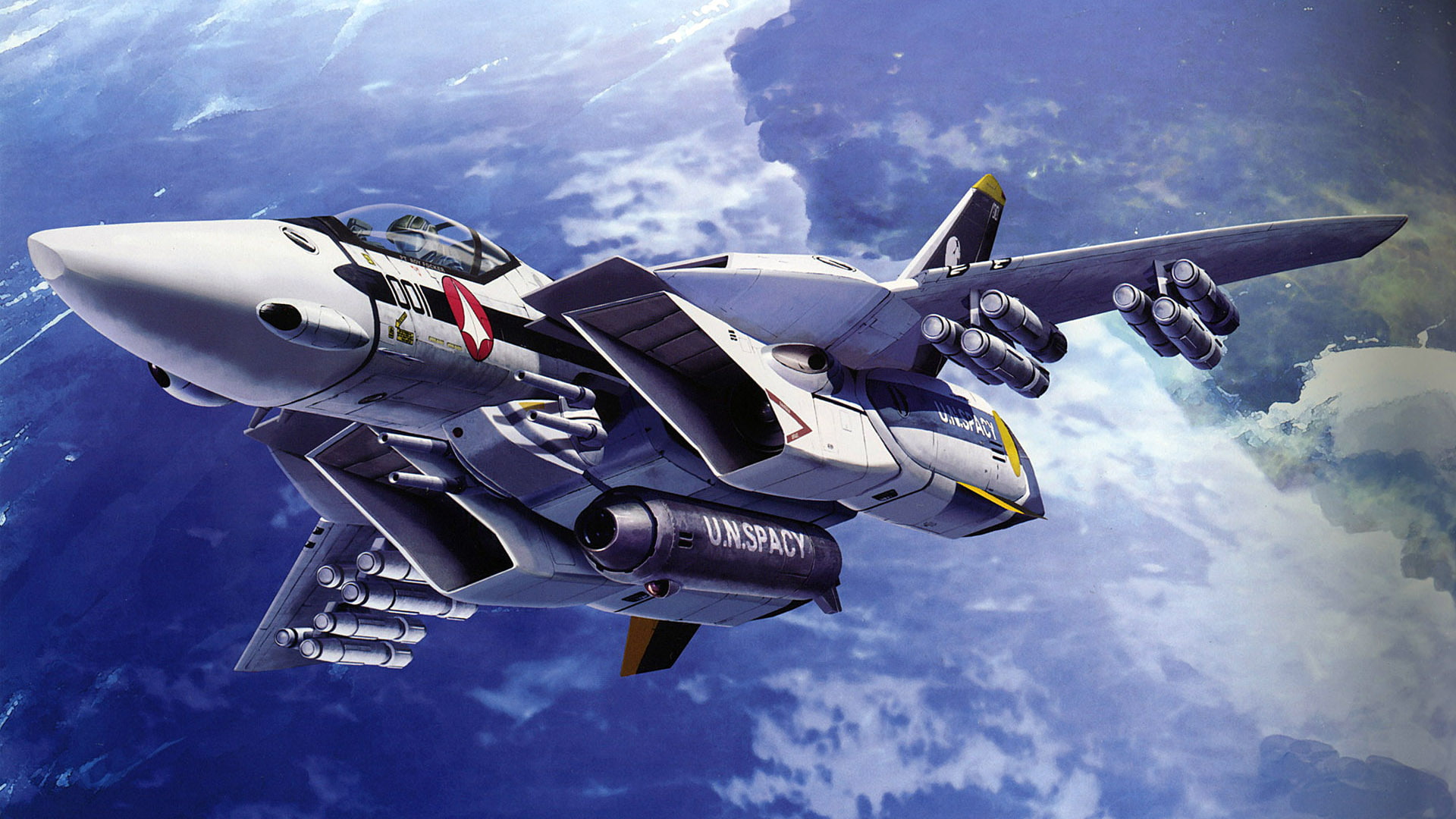 macross, planes, hd, fighter, 1080P, HD Wallpaper