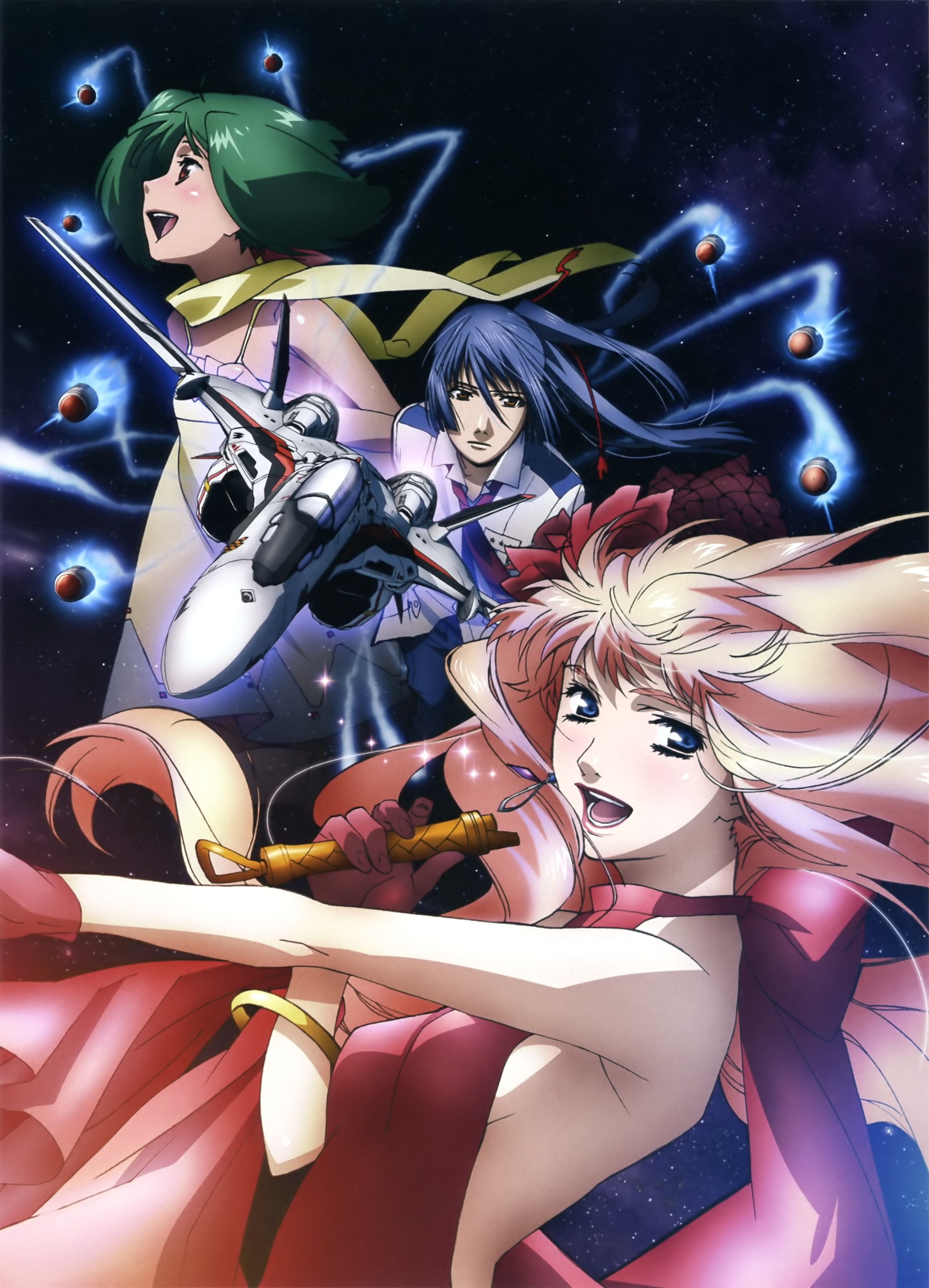 frontier, Macross Frontier, art, anime, 2K, x, hd, macross, Phone HD Wallpaper