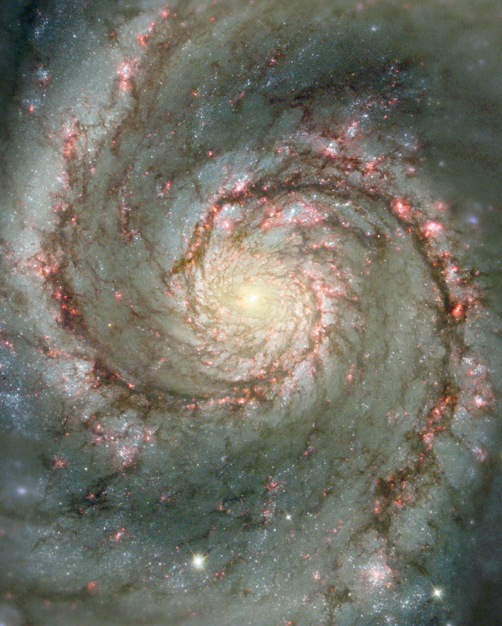 star - space, space, nature, stars, crystal, 1080P, outdoors, astronomy, messier 51, mineral, mystery, majestic, whirlpool galaxy, cosmos, sky, abstract, Phone HD Wallpaper