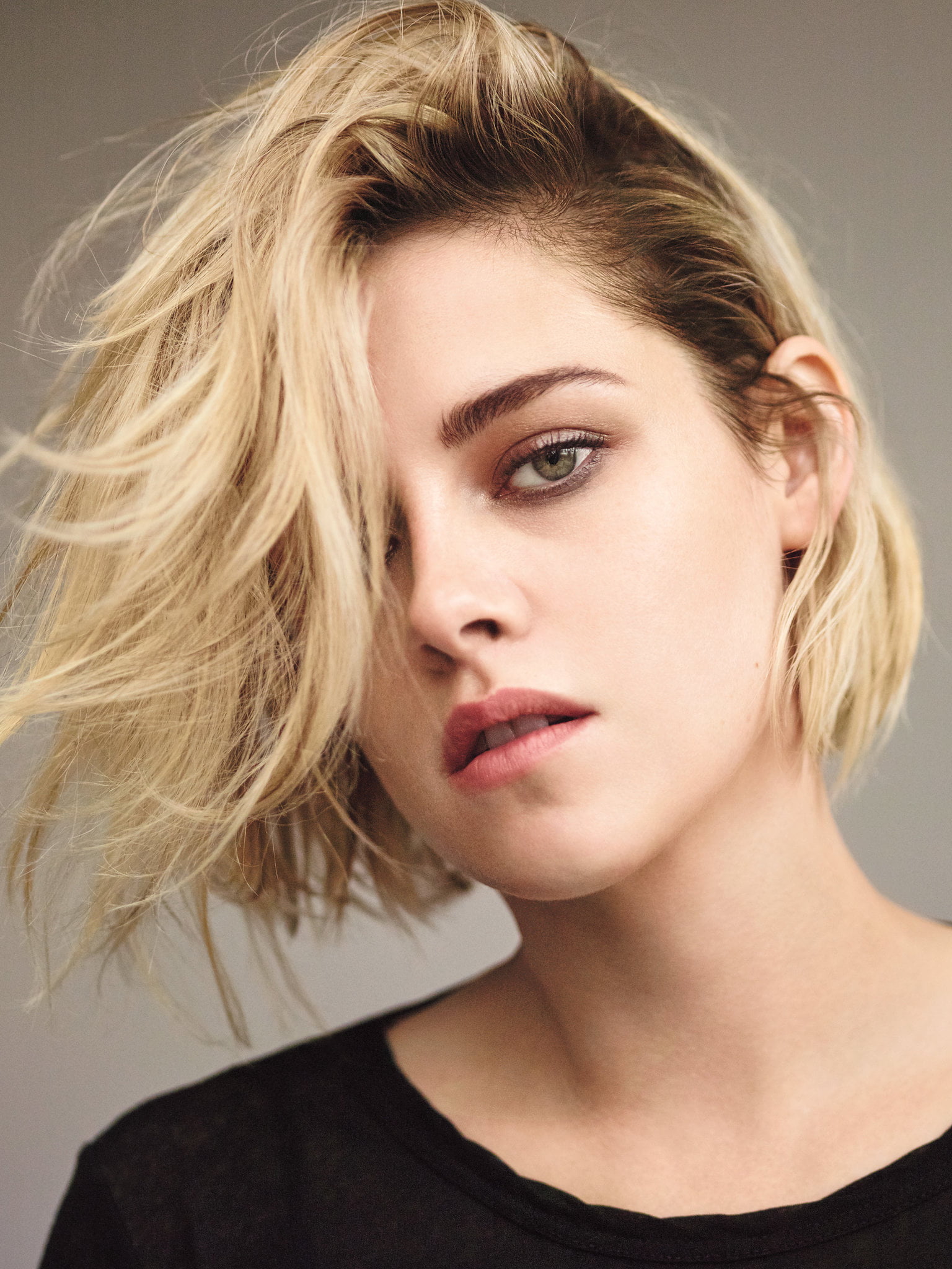 actress, women, 1080P, celebrity, blonde, portrait, Kristen Stewart, Phone HD Wallpaper