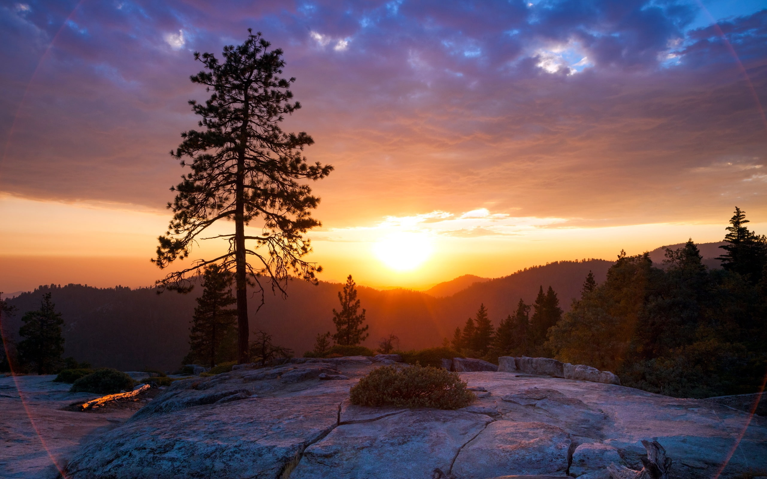 Sunrise, Hill, Scenery, 2K, Beautiful, HD Wallpaper