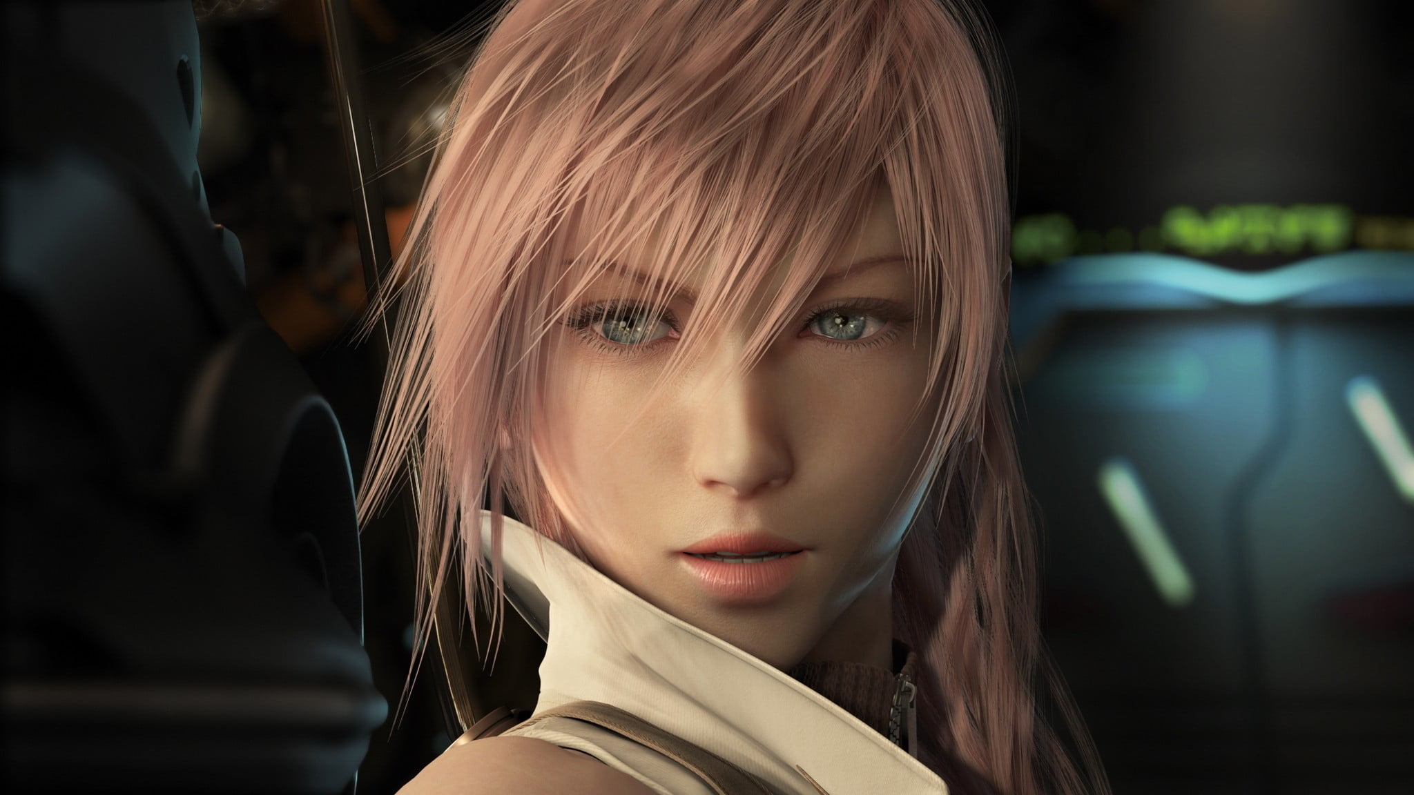 one person, portrait, Final Fantasy, Claire Farron, beauty, young women, lightning, contemplation, Lightning XIII, women, hair, Final Fantasy XIII, blond hair, HD Wallpaper